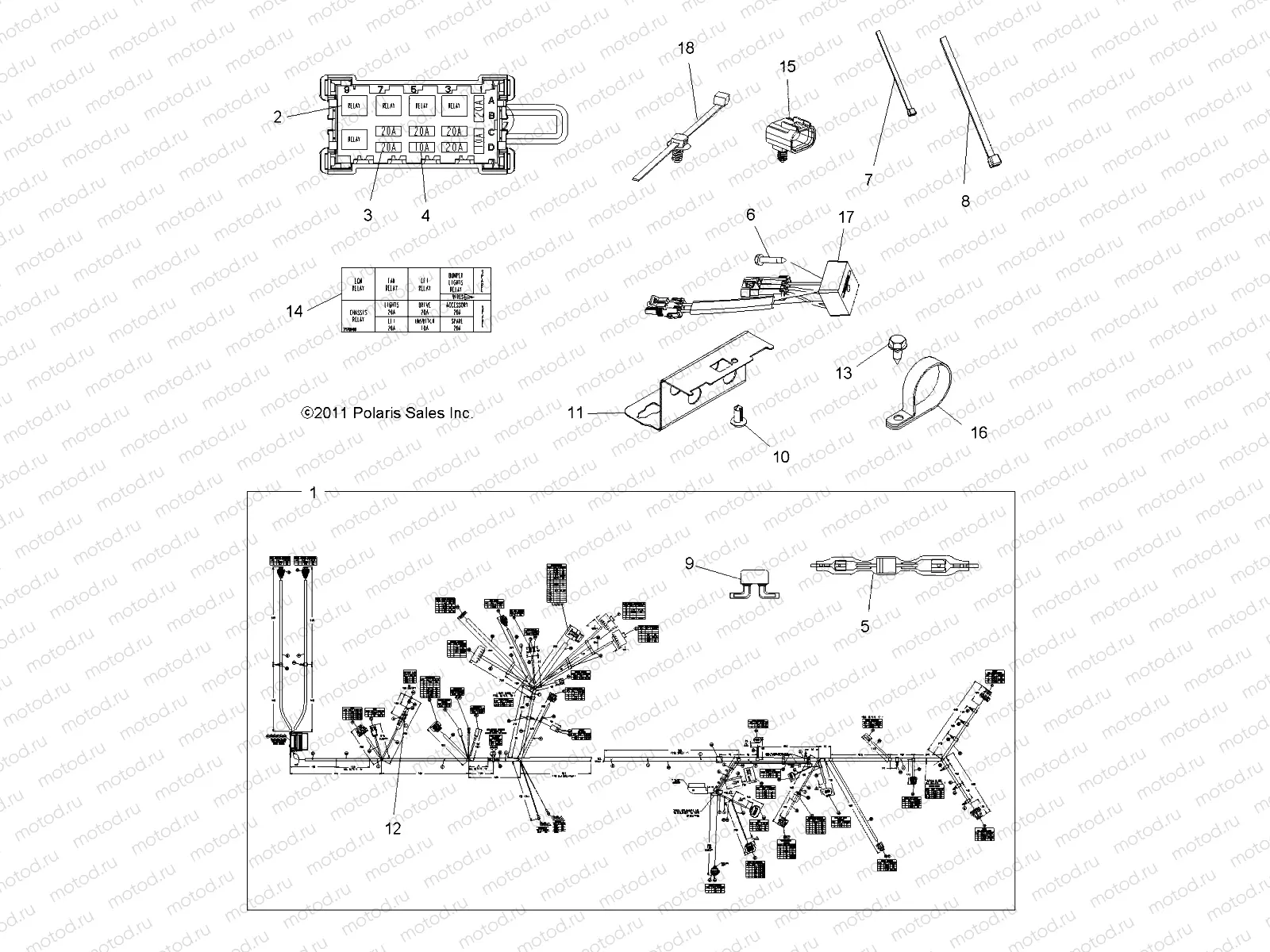 ELECTRICAL | ELECTRICAL, HARNESS - A12TN55AA/AZ (49ATVHARNESS12SPX2550)