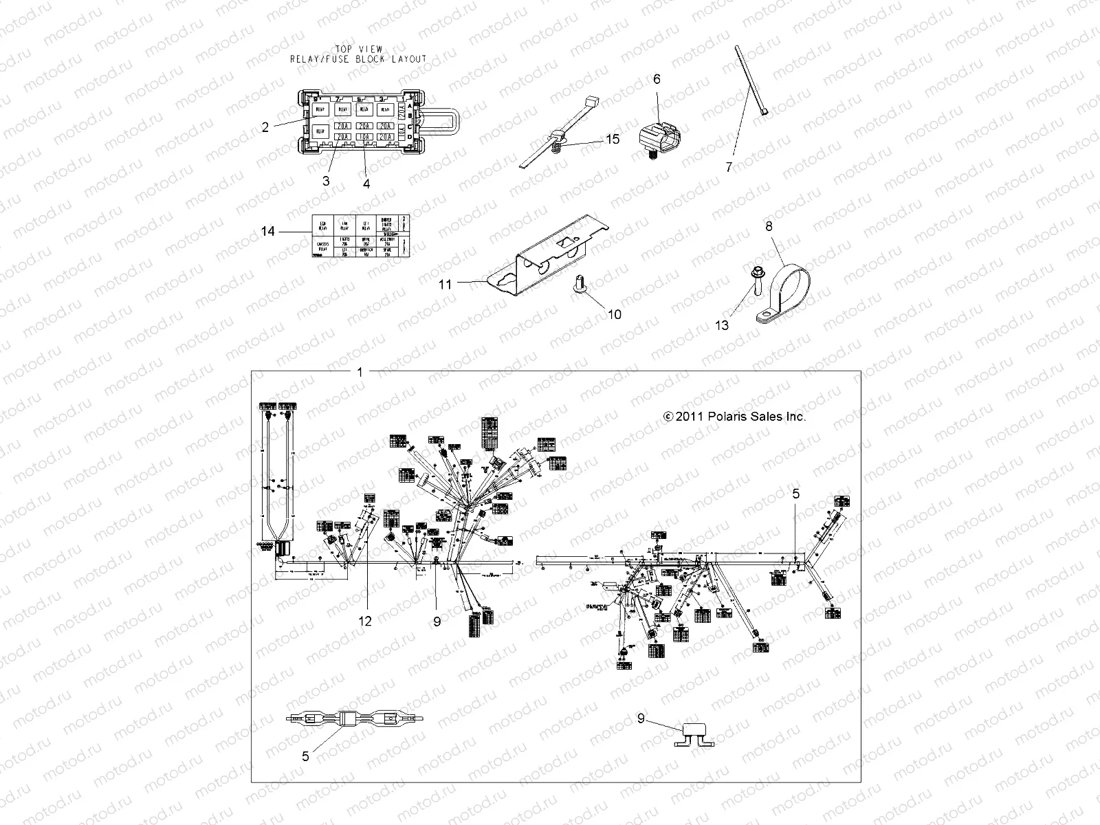 ELECTRICAL | ELECTRICAL, HARNESS - A12ZN55AA/AQ/AZ (49ATVHARNESS12SP550)
