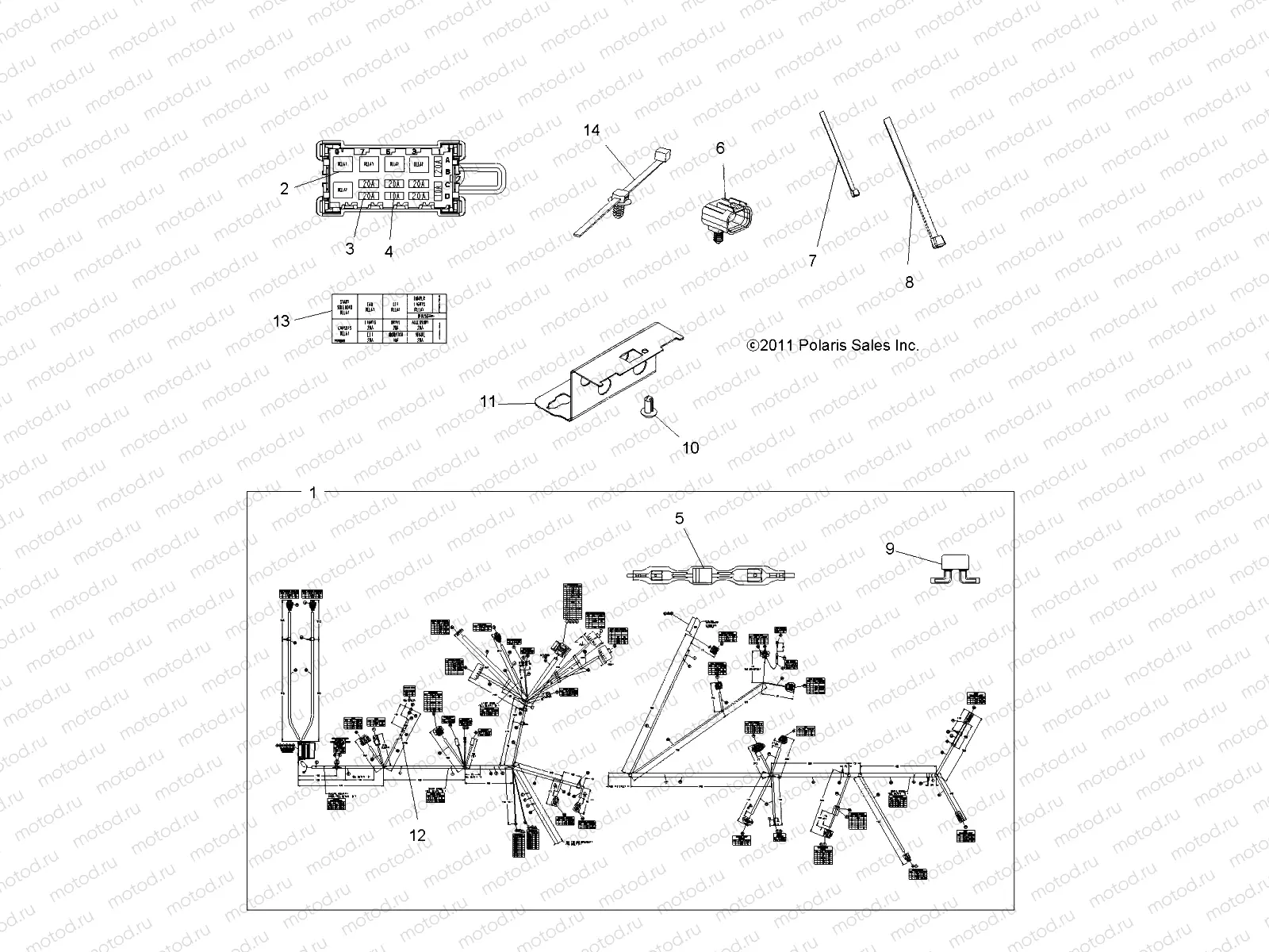 ELECTRICAL | ELECTRICAL, HARNESS - A12ZN85AA/AQ/AZ (49ATVHARNESS12SPXP850)