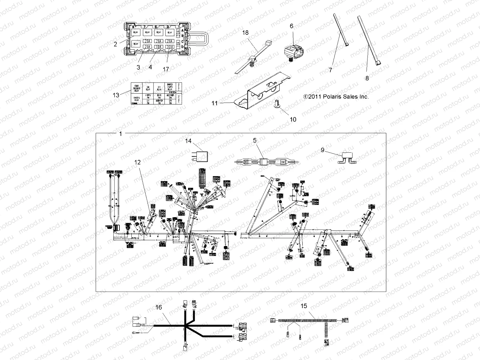 ELECTRICAL | ELECTRICAL, HARNESS - A12ZN8EAD/EAH/EAL/EAM/EAO/EAS/EAT (49ATVHARNESS12SPXPEPS850)