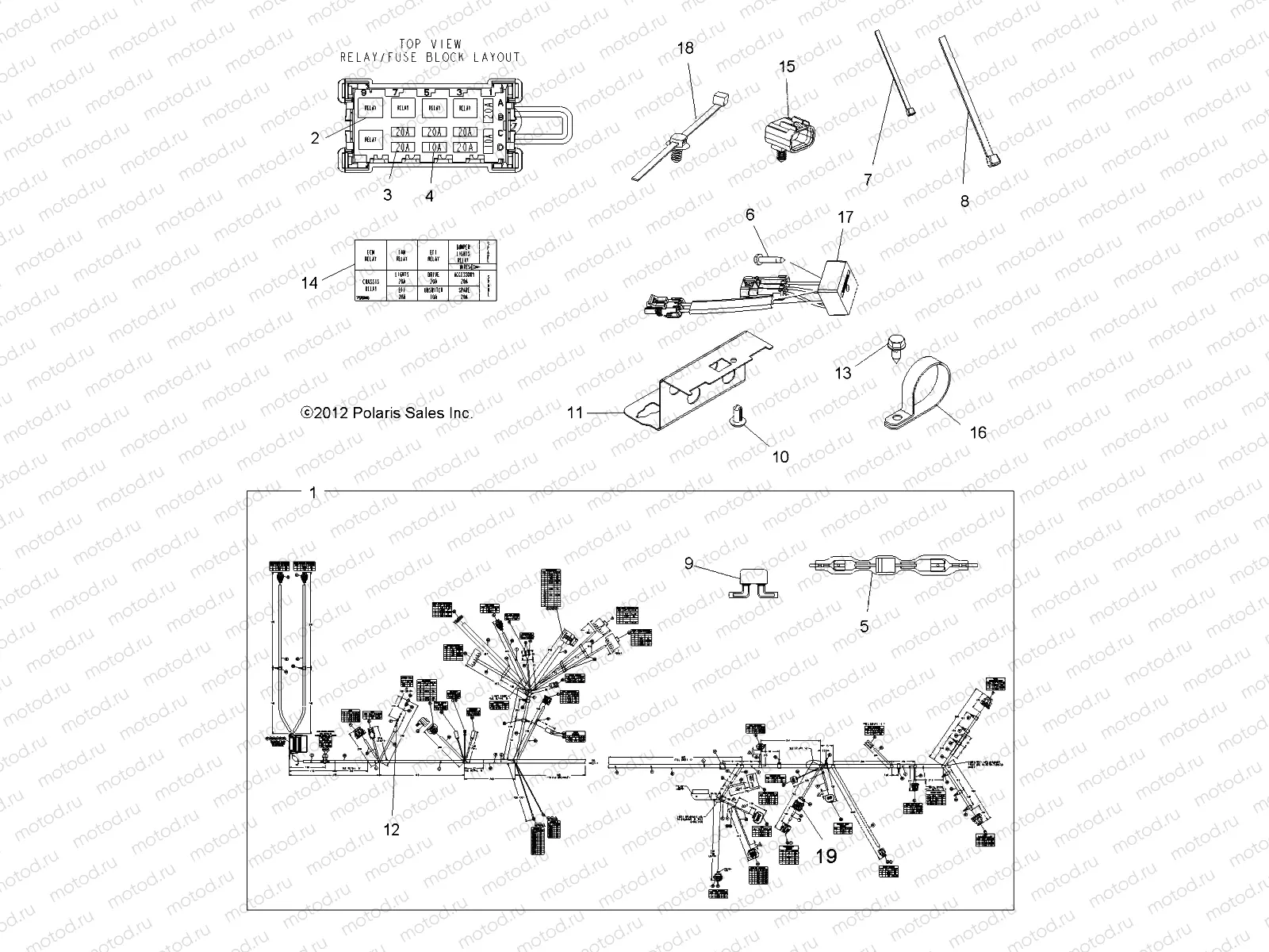 ELECTRICAL | ELECTRICAL, HARNESS - A13TN55AA/AZ (49ATVHARNESS13SPX2550)