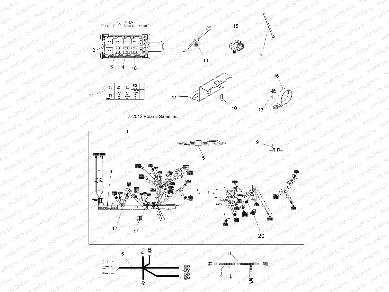 ELECTRICAL | ELECTRICAL, HARNESS - A13ZN5EAD/K/L/T (49ATVHARNESS13SPEPS550)