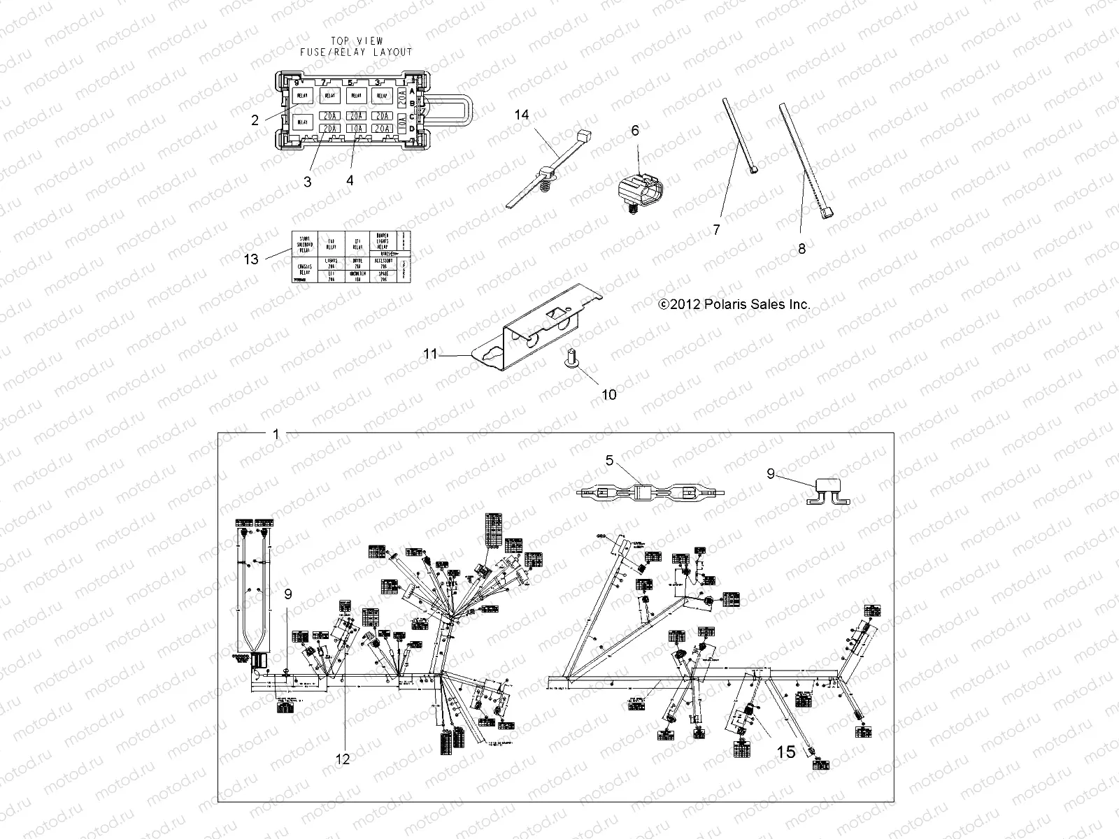 ELECTRICAL | ELECTRICAL, HARNESS - A13ZN85AA/AQ/AZ (49ATVHARNESS13SPXP850)
