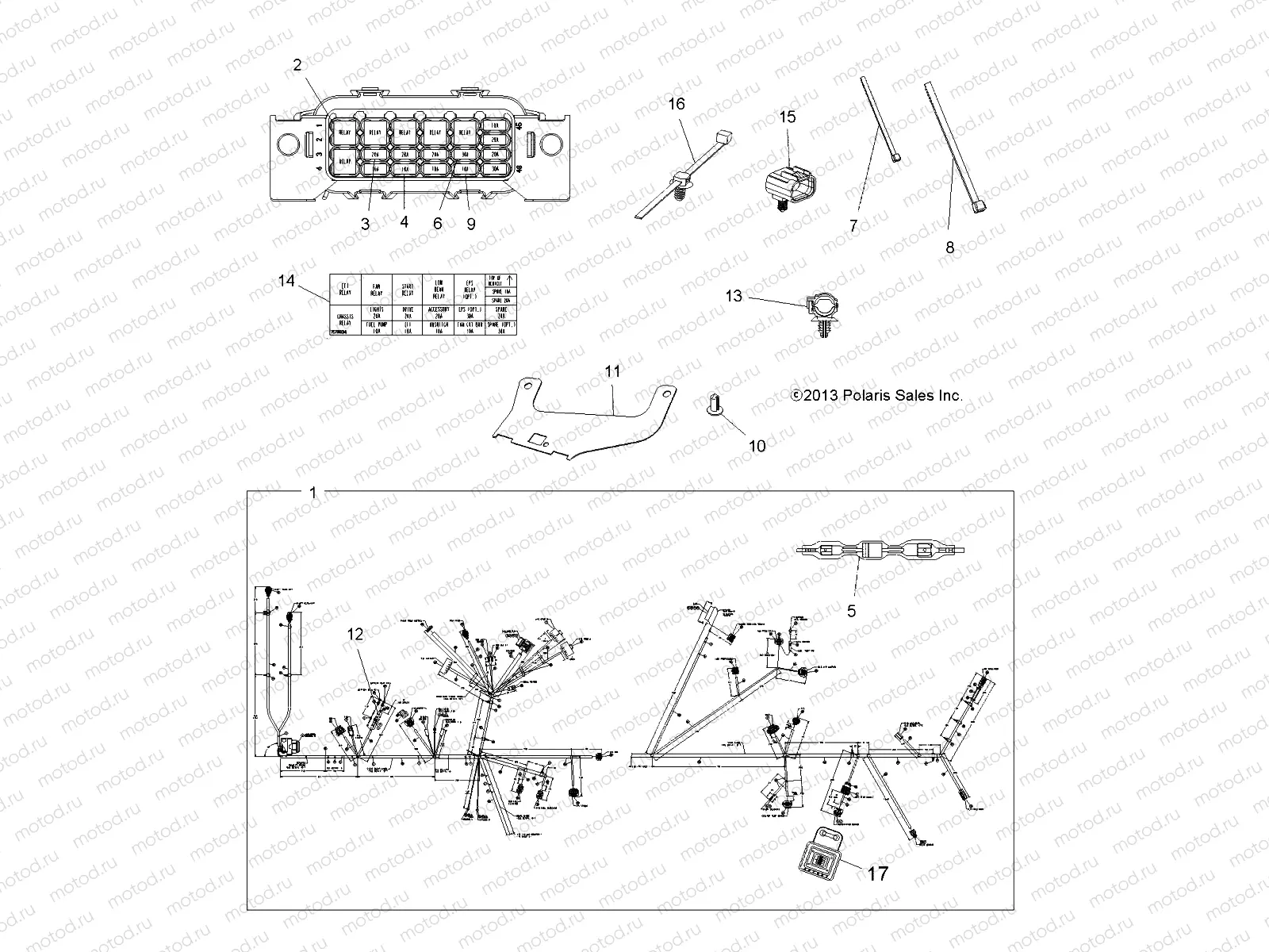 ELECTRICAL | ELECTRICAL, HARNESS - A14DN8EAH/EAQ/EAR (49ATVHARNESS14SPTRG850)