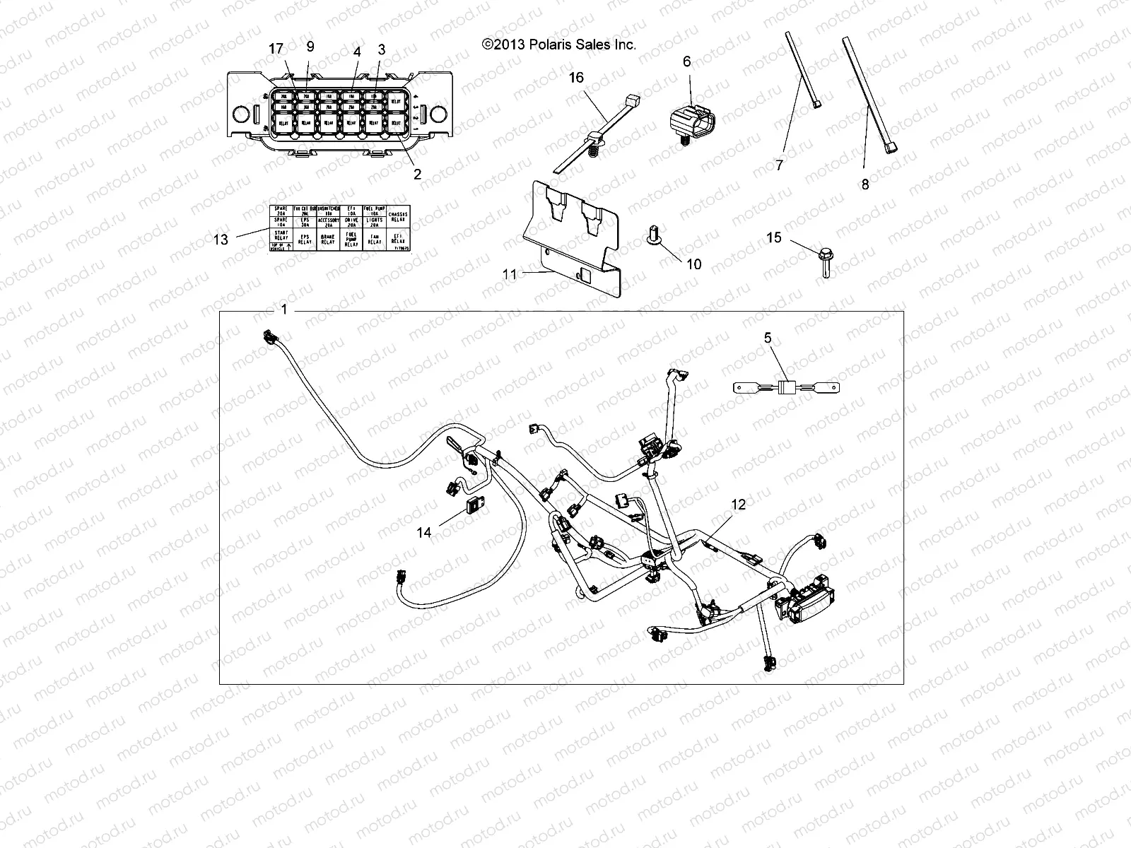 ELECTRICAL | ELECTRICAL, HARNESS - A14GH9EAW (49ATVHARNESS14SCRAM)