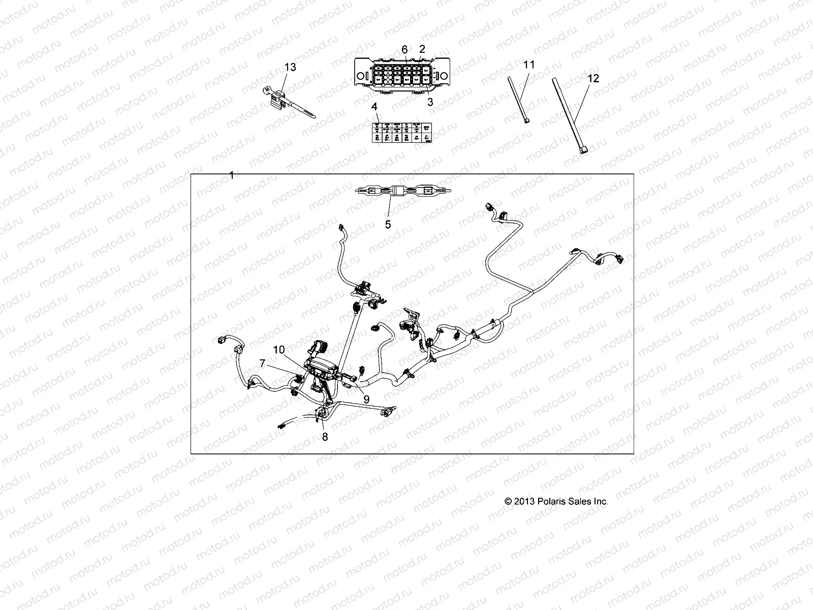ELECTRICAL | ELECTRICAL, HARNESS - A14MH57FA/FJ (49ATVHARNESS14SP570F)
