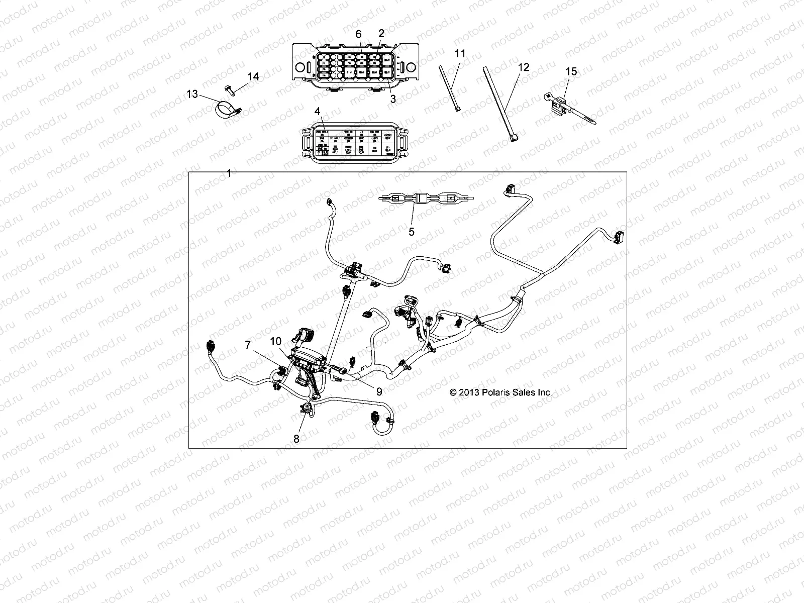 ELECTRICAL | ELECTRICAL, HARNESS - A14MH57TD (49ATVHARNESS14SP570)