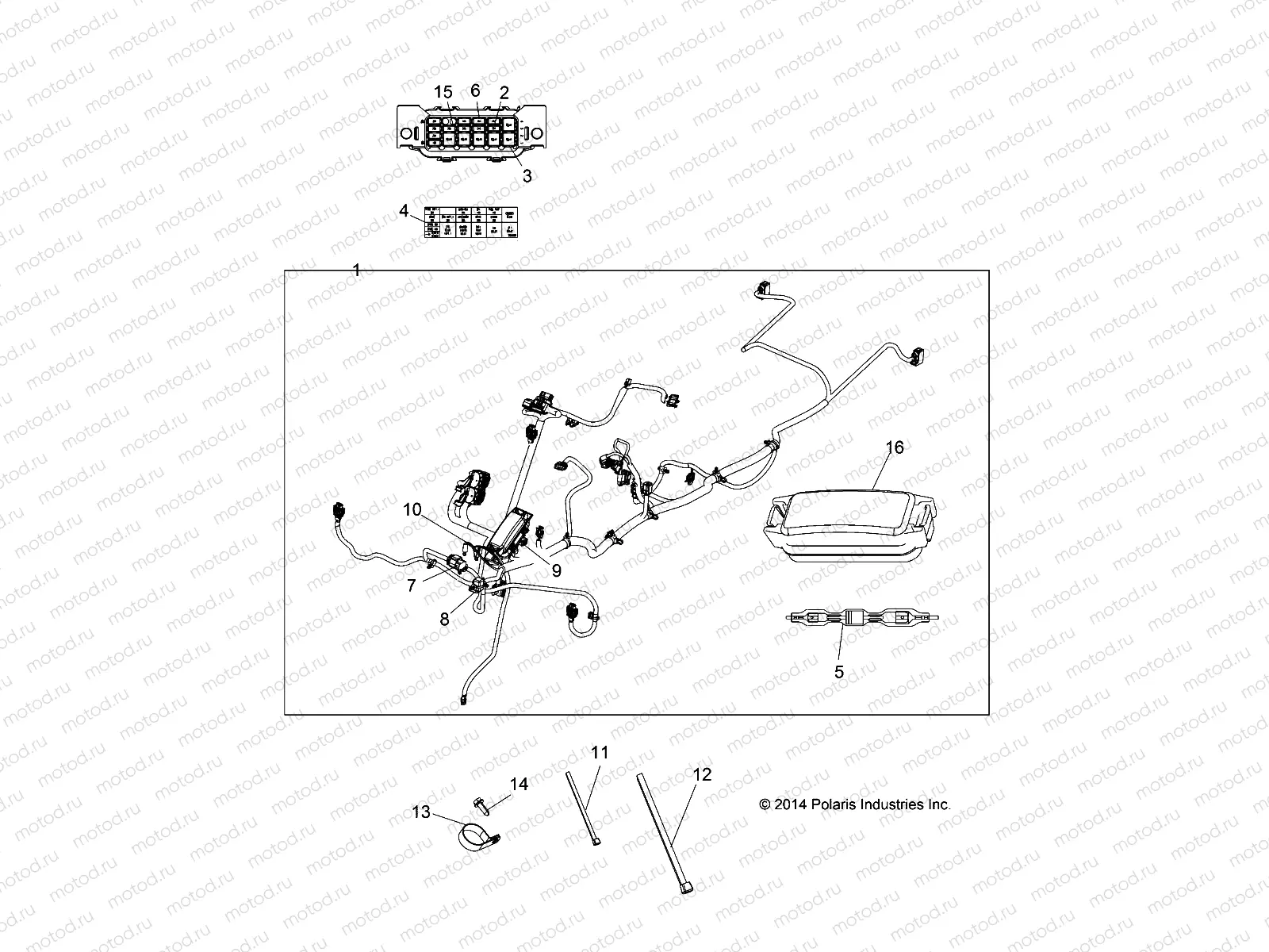 ELECTRICAL | ELECTRICAL, HARNESS - A15SEA57HA (49ATVHARNESS15570HA)
