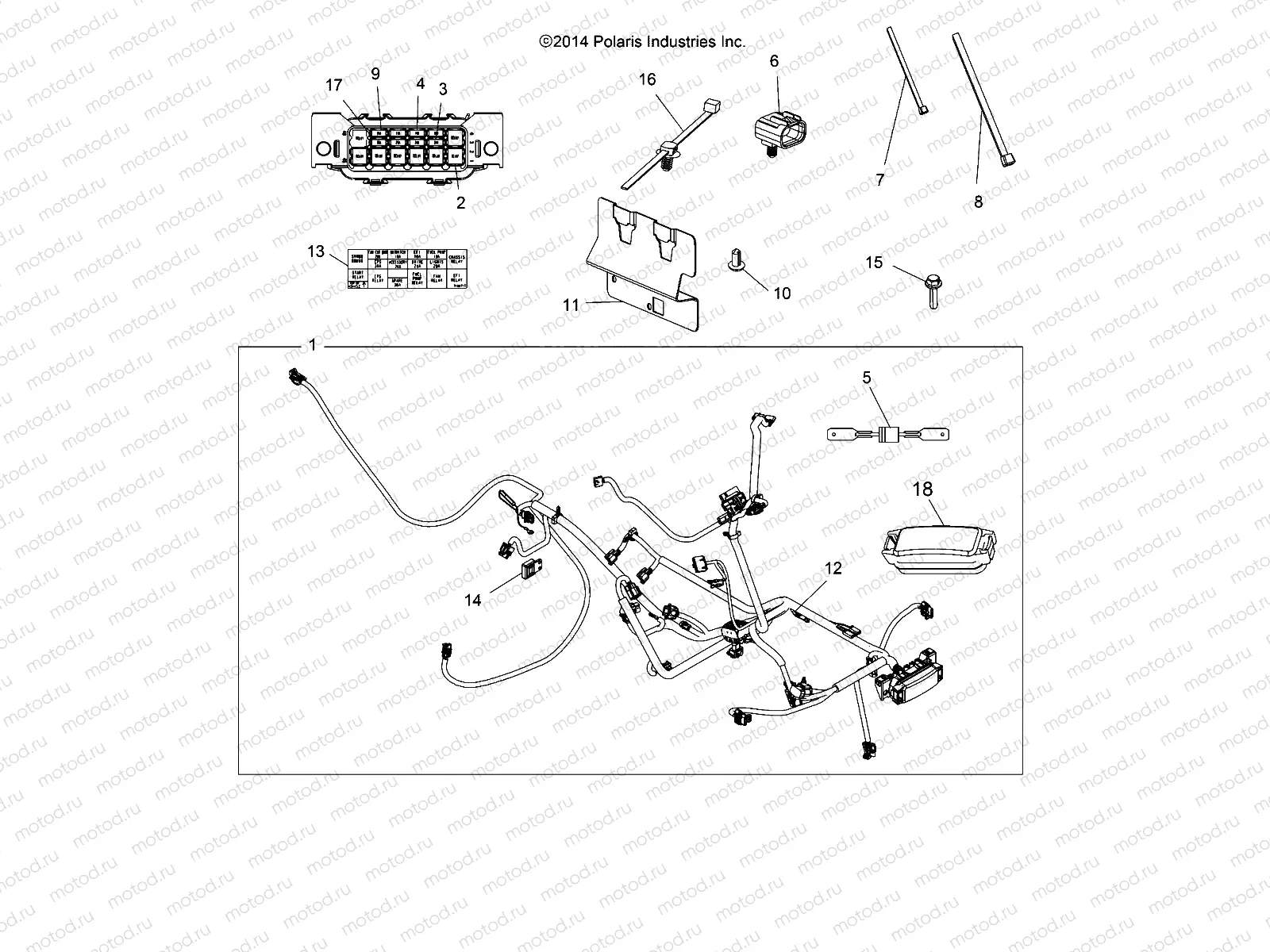 ELECTRICAL | ELECTRICAL, HARNESS - A15SVE95FW (49ATVHARNESS15SCRMEU)