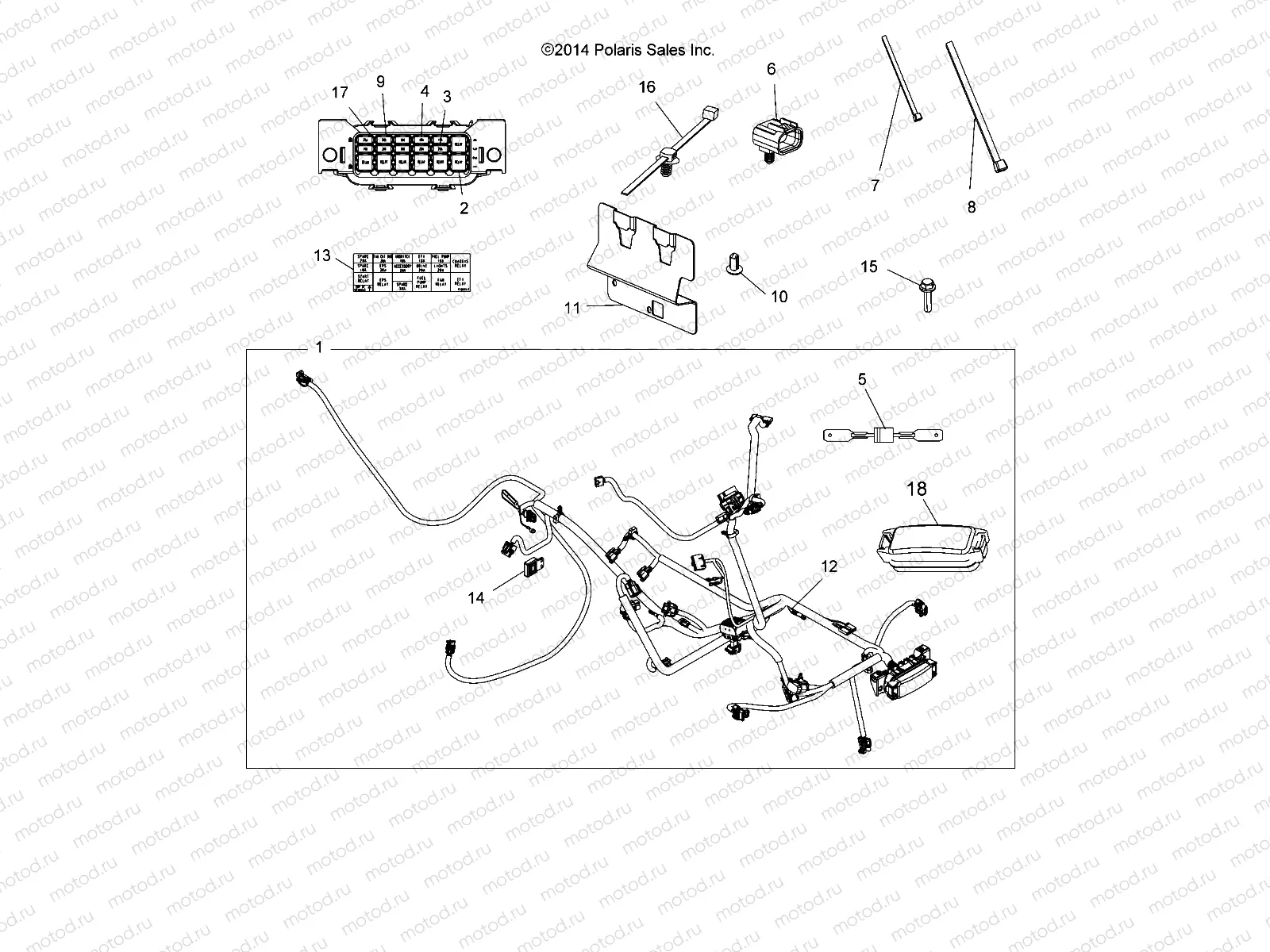 ELECTRICAL | ELECTRICAL, HARNESS - A15SVE95HW (49ATVHARNESS15SCRM1)