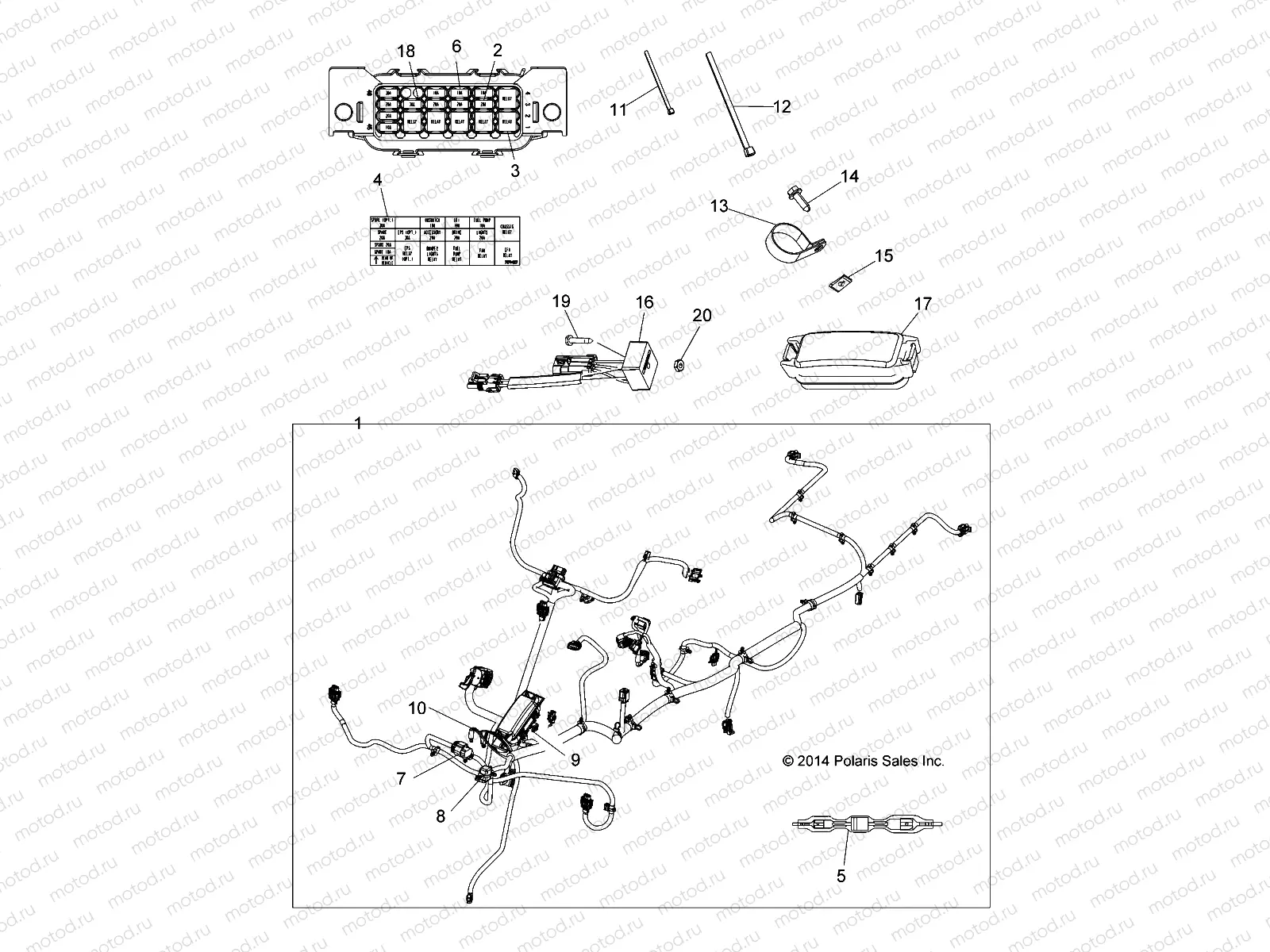ELECTRICAL | ELECTRICAL, HARNESS - A15SWE57AA/AD (49ATVHARNESS15570X2)
