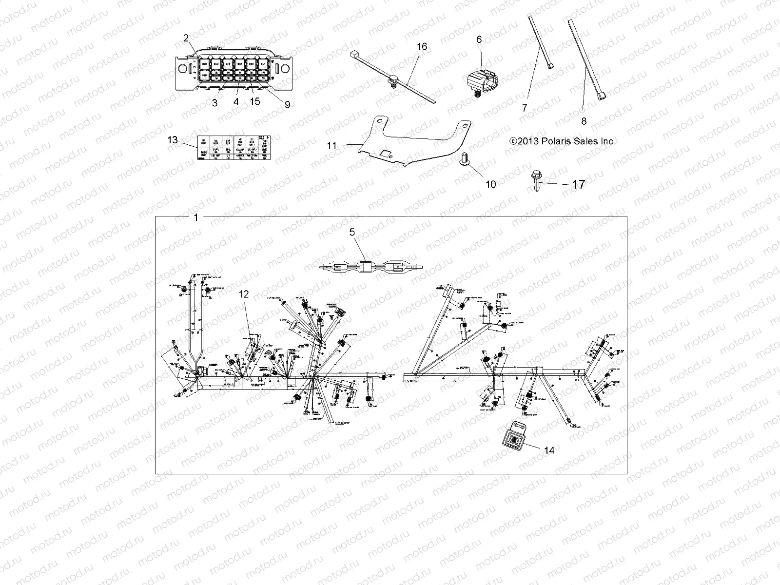 ELECTRICAL | ELECTRICAL, HARNESS - A15SXE85FI (49ATVHARNESS14SP850F)