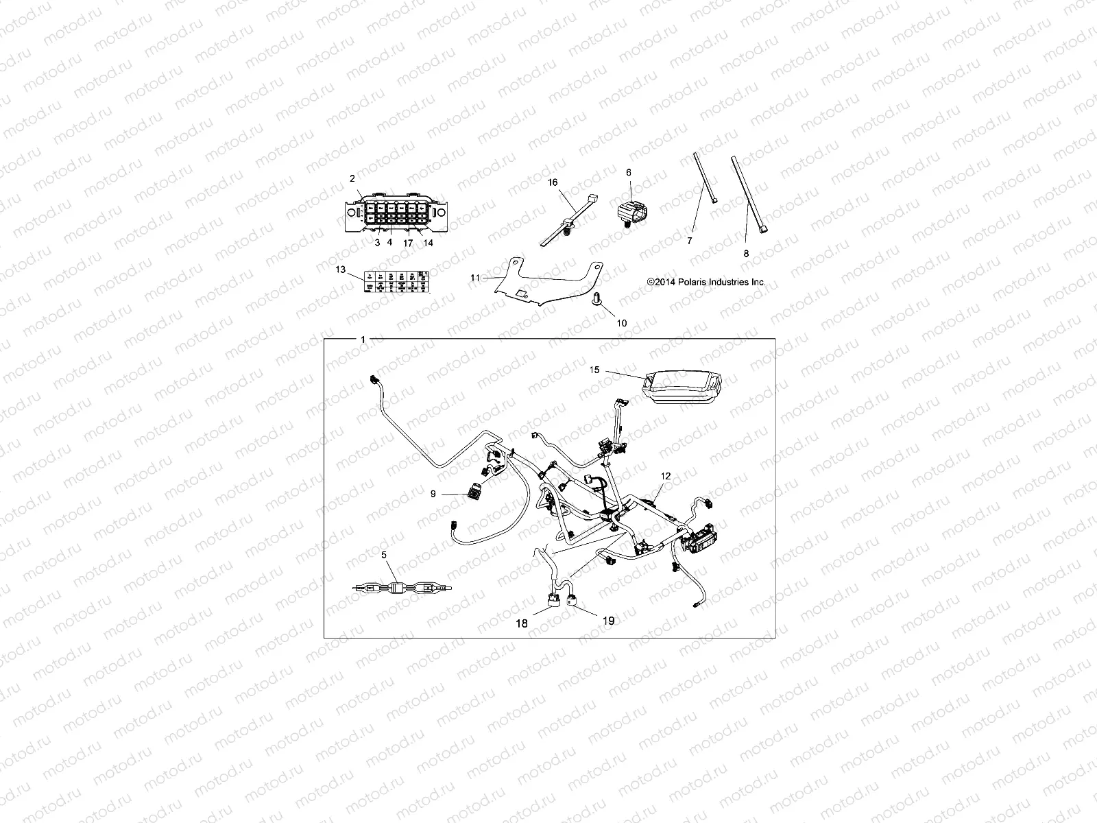 ELECTRICAL | ELECTRICAL, HARNESS - A15SXE95AC/AK/AW/L95AM (49ATVHARNESS15SP850)