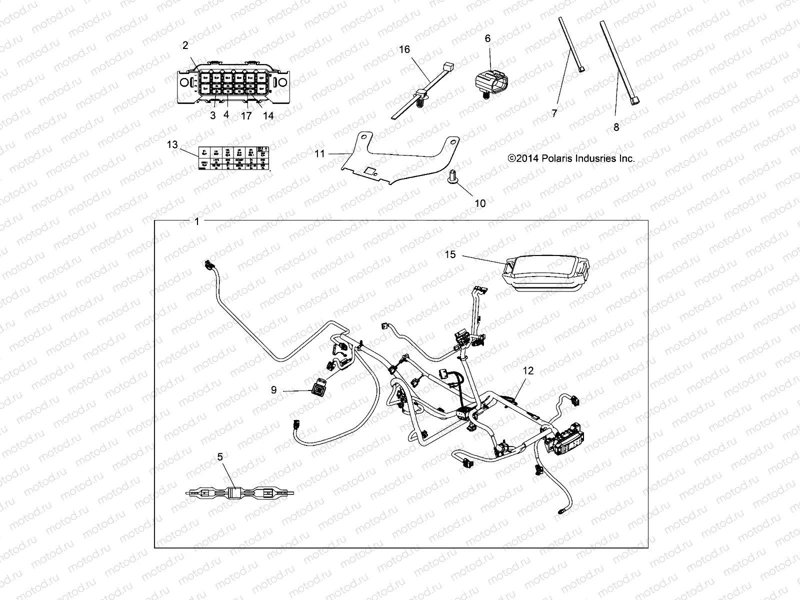 ELECTRICAL | ELECTRICAL, HARNESS - A15SXE95FK (49ATVHARNESS15F1EU)
