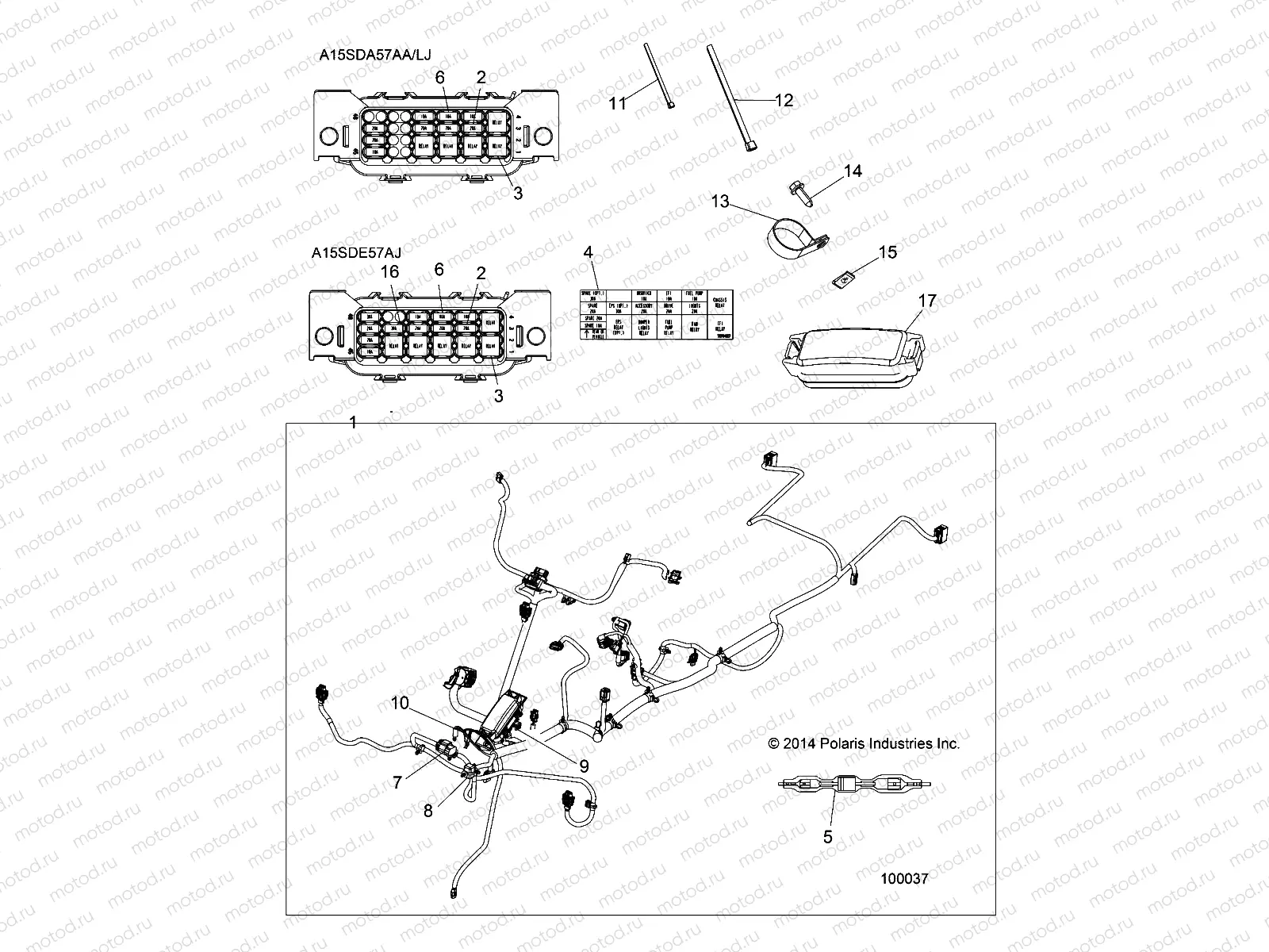 ELECTRICAL | ELECTRICAL, HARNESS - A16SDA57A1/L2/E57A2