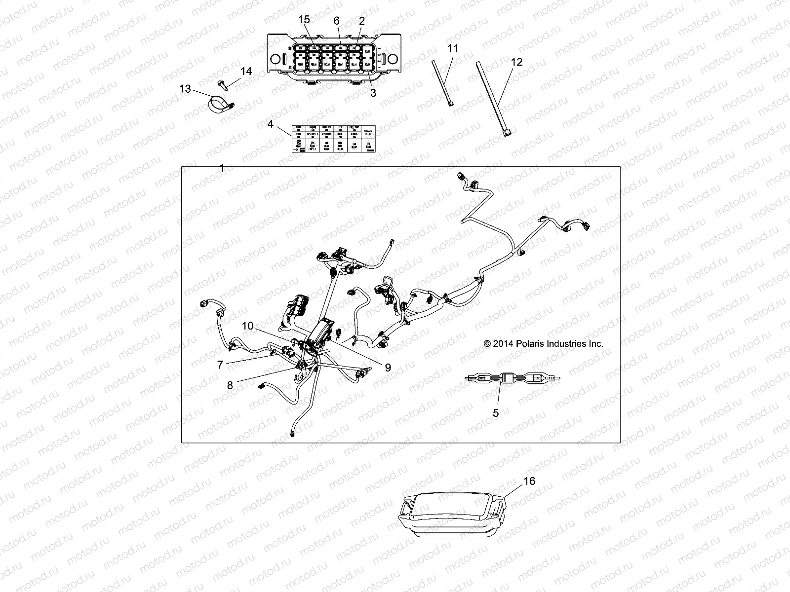 ELECTRICAL | ELECTRICAL, HARNESS - A16SEB57C1/C2/SEC57C1/C2/CL/SBB57C1 (49ATVHARNESS15QUAD)