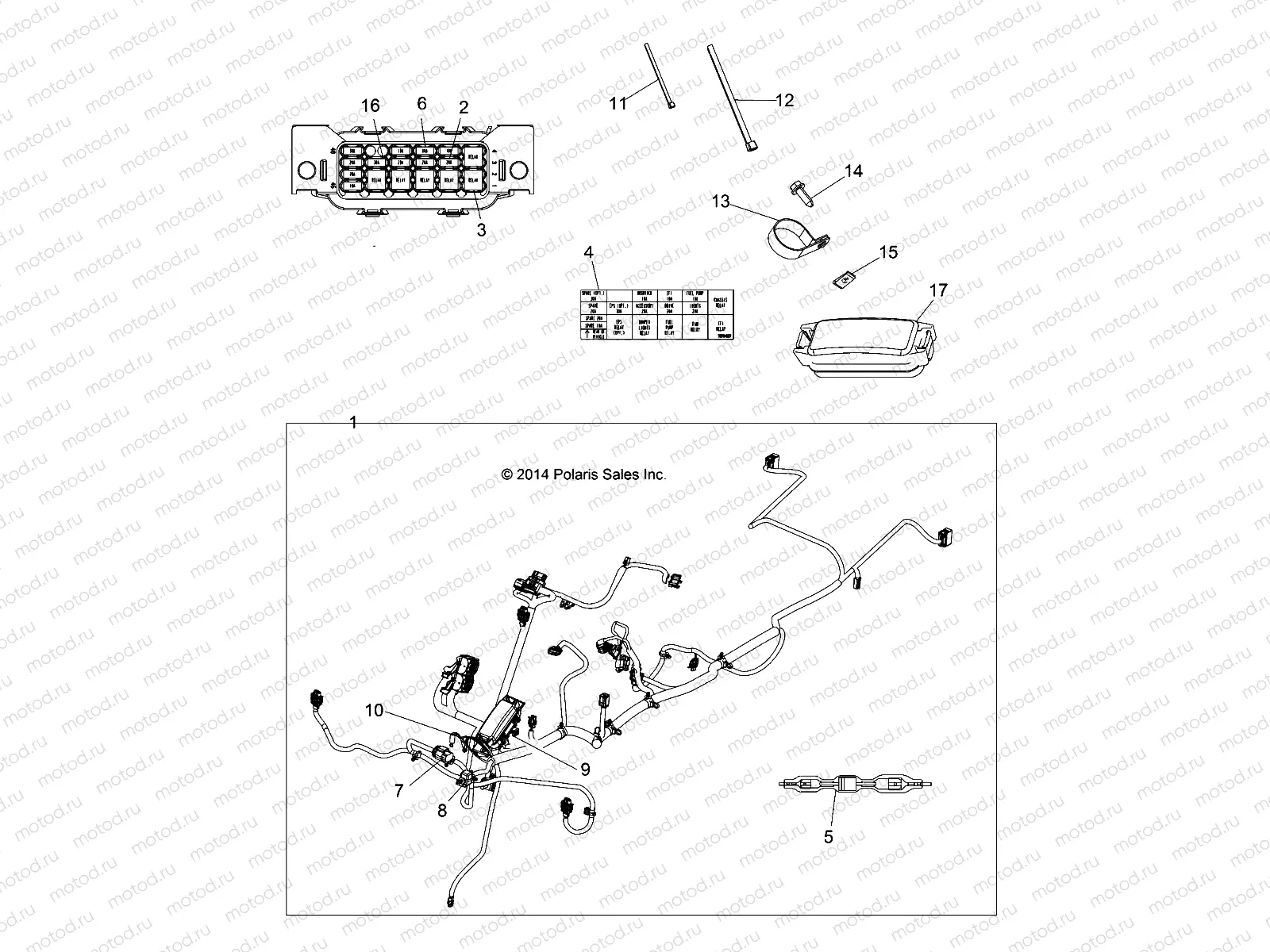 ELECTRICAL | ELECTRICAL, HARNESS - A17SDE57N2/A57N2 (49ATVHARNESS15TRGMD)