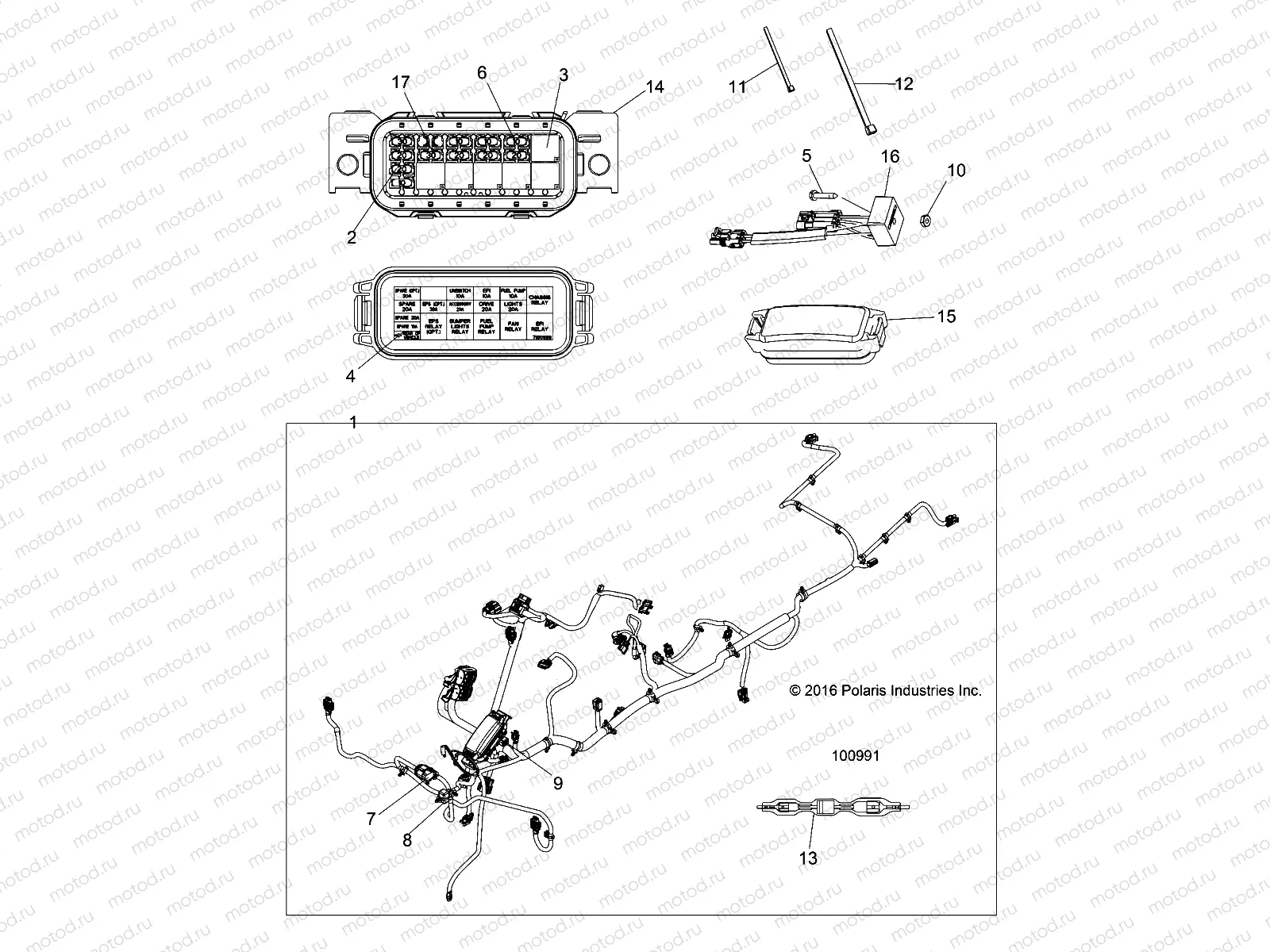 ELECTRICAL | ELECTRICAL, HARNESS - A17SWE57N1 (100991)