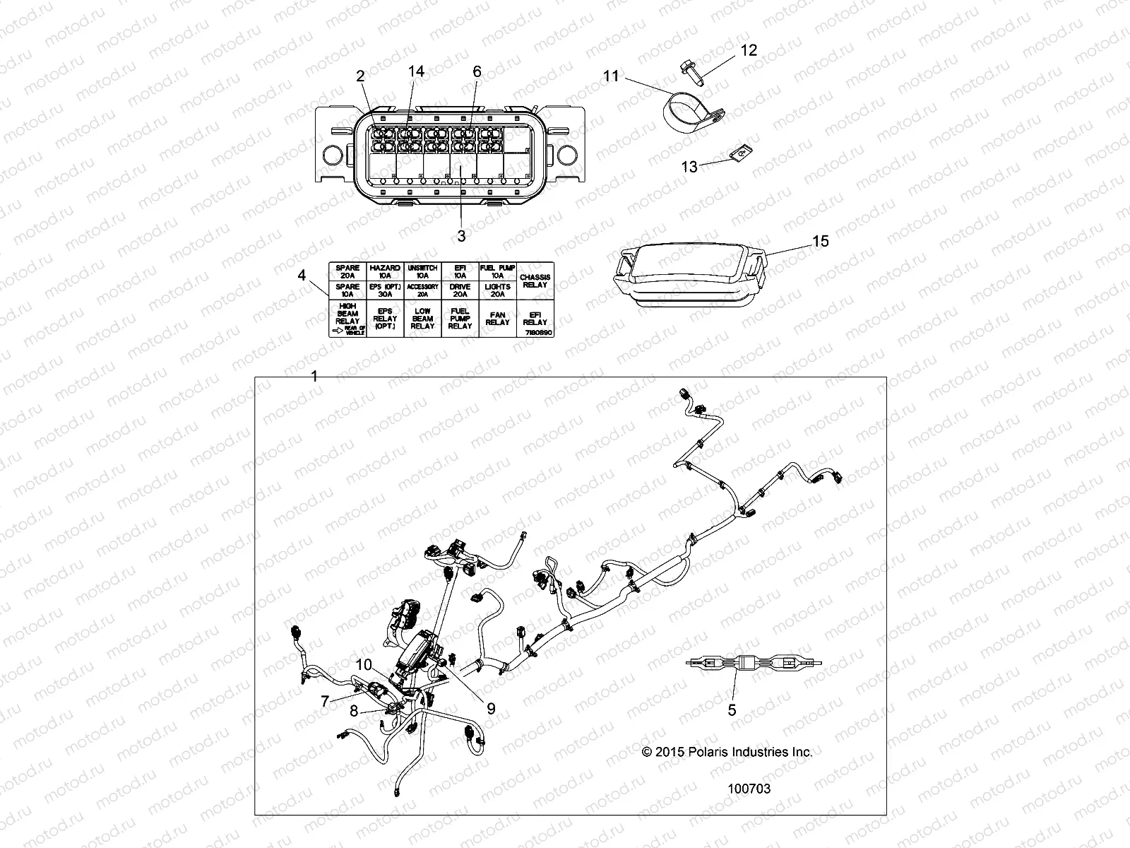 ELECTRICAL | ELECTRICAL, HARNESS - A18SUE57N5 (100703)