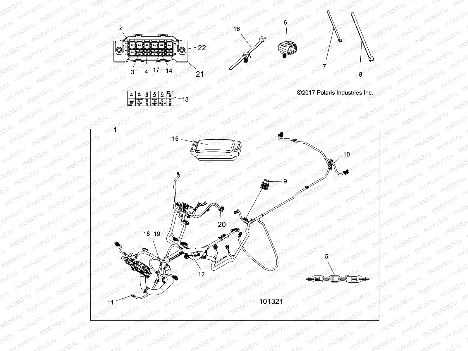 ELECTRICAL | ELECTRICAL, HARNESS - A18SXA85B1/B7/SXE85BM/BS/B9 (101321)