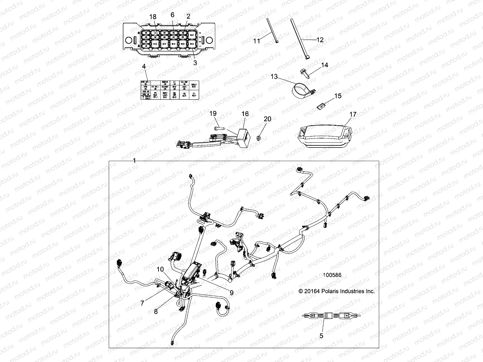 ELECTRICAL | ELECTRICAL, HARNESS - A19SWE57B1 (100586)