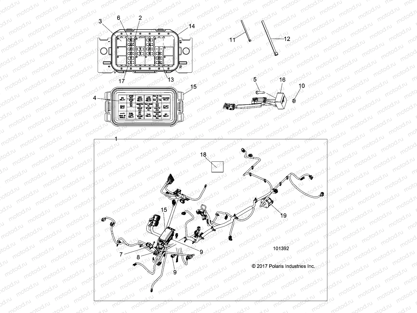 ELECTRICAL | ELECTRICAL, HARNESS - A19SWE57R1 (101392)
