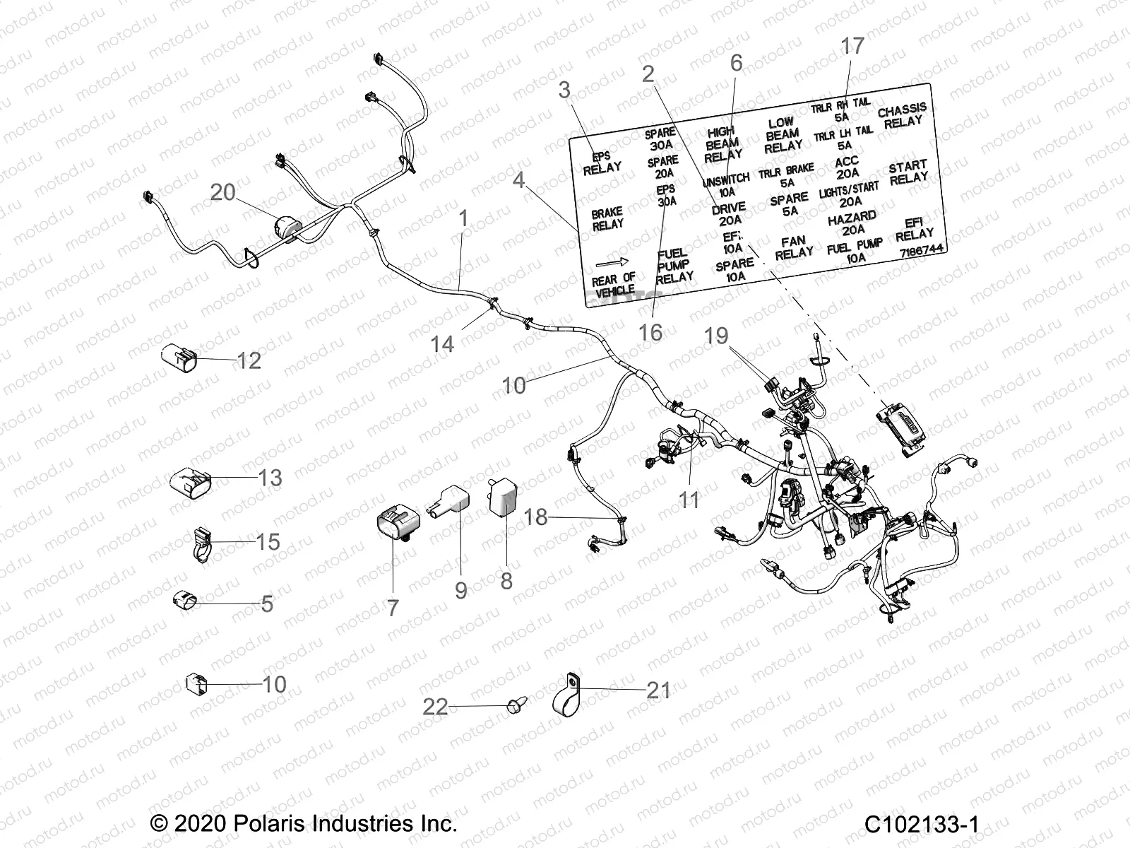 ELECTRICAL | ELECTRICAL, HARNESS - A21S6E57F1/FL (C102133-1)