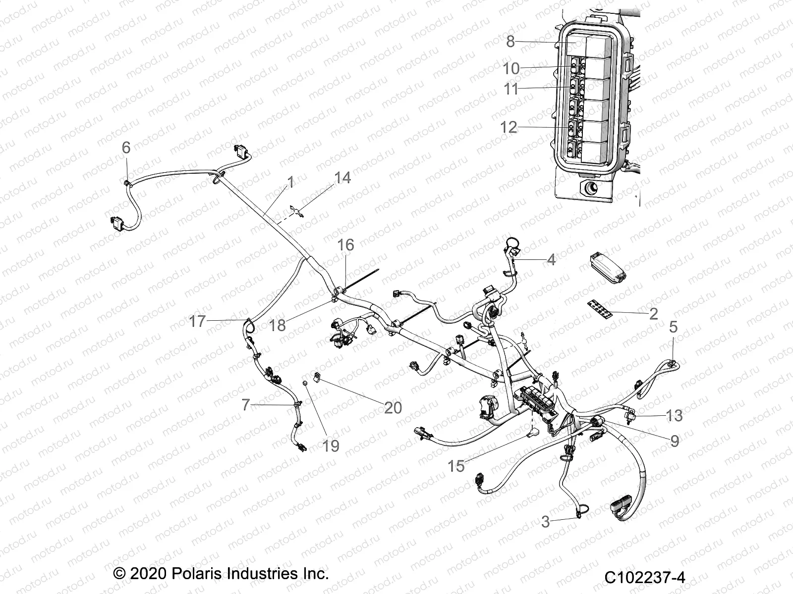 ELECTRICAL | ELECTRICAL, HARNESS - A21SDA57A5 (C102237-4)