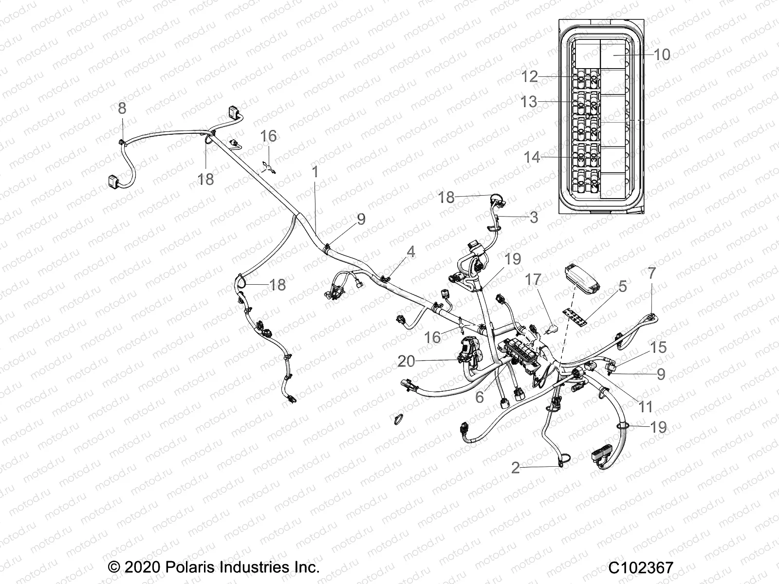 ELECTRICAL | ELECTRICAL, HARNESS - A21SDE57A4 (C102367)