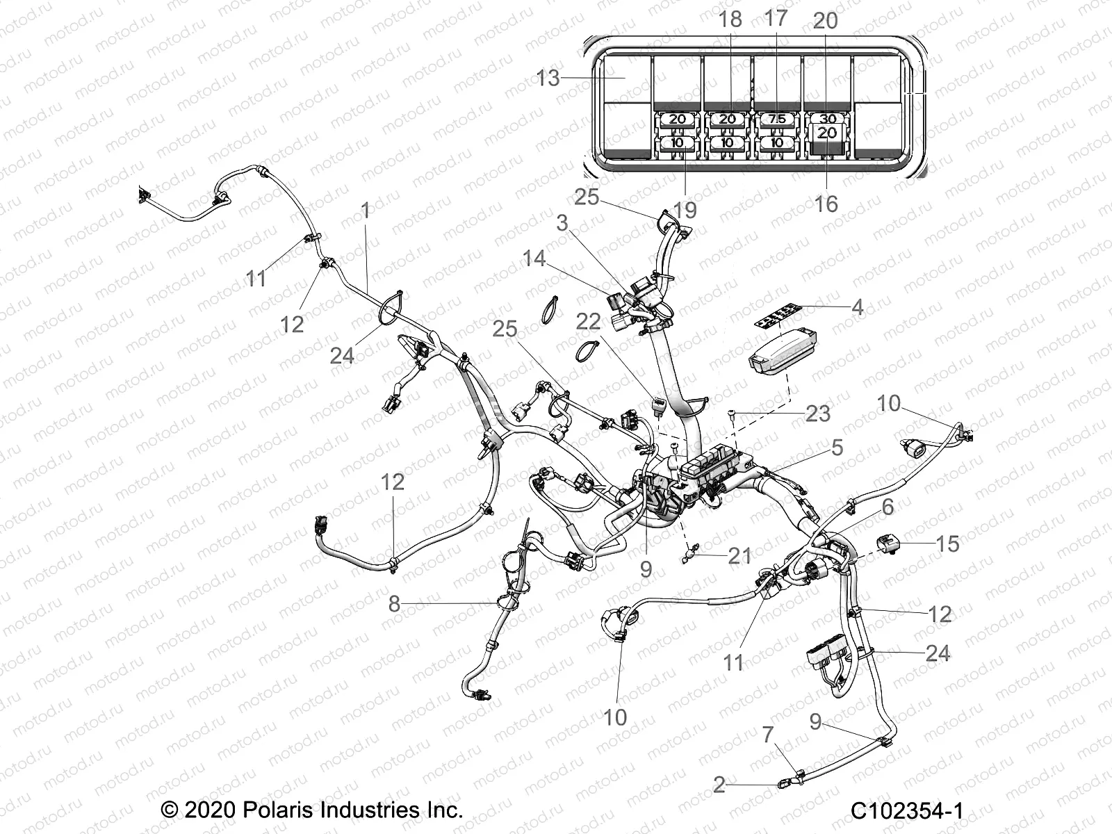 ELECTRICAL | ELECTRICAL, HARNESS - A21SGE95AK (C102354-1)