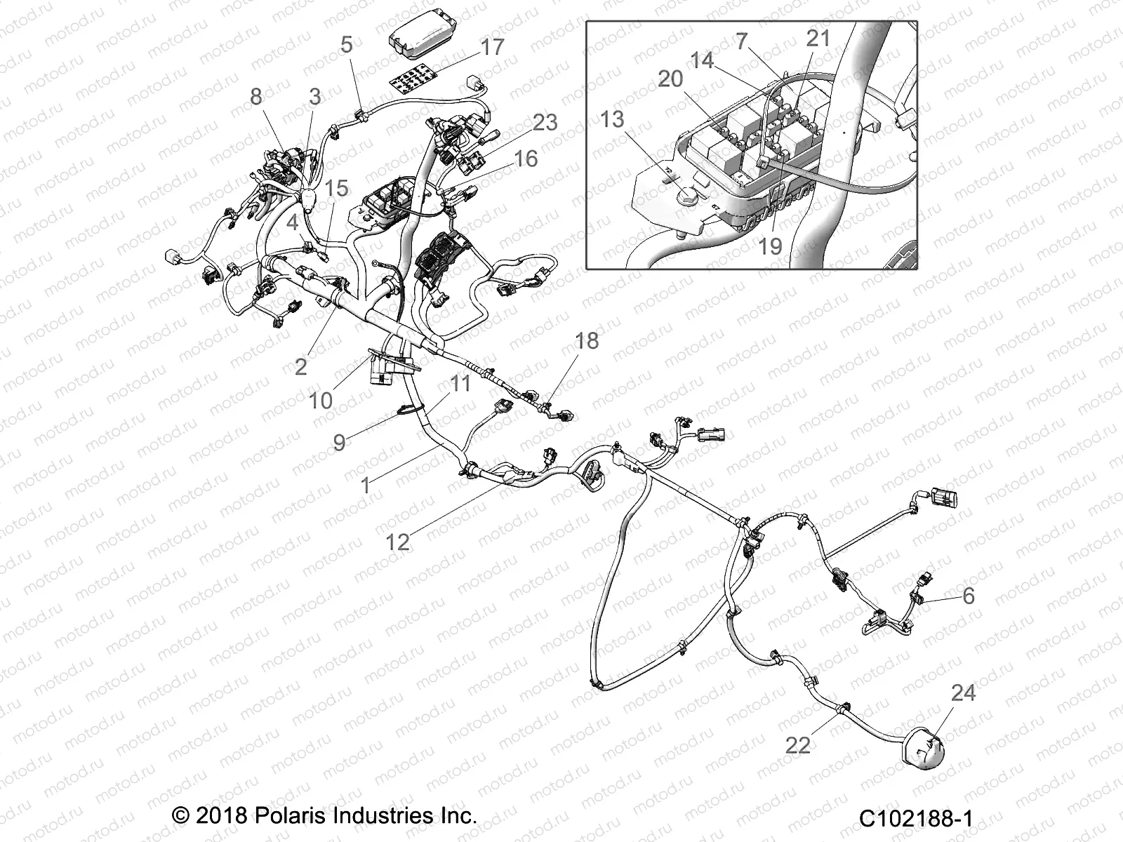 ELECTRICAL | ELECTRICAL, HARNESS - A21SGE95FK/S95CK/S95FK (C102188-1)