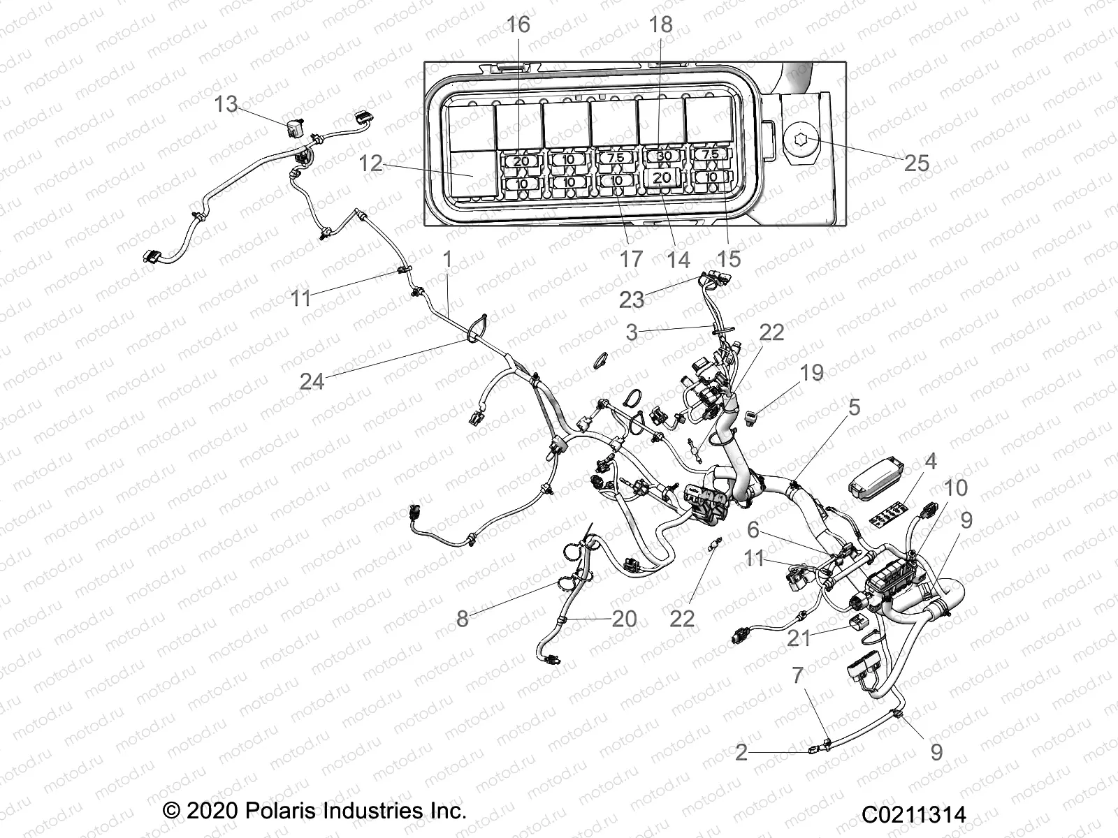 ELECTRICAL | ELECTRICAL, HARNESS - A21SLZ95AE/AG (C0211314.)