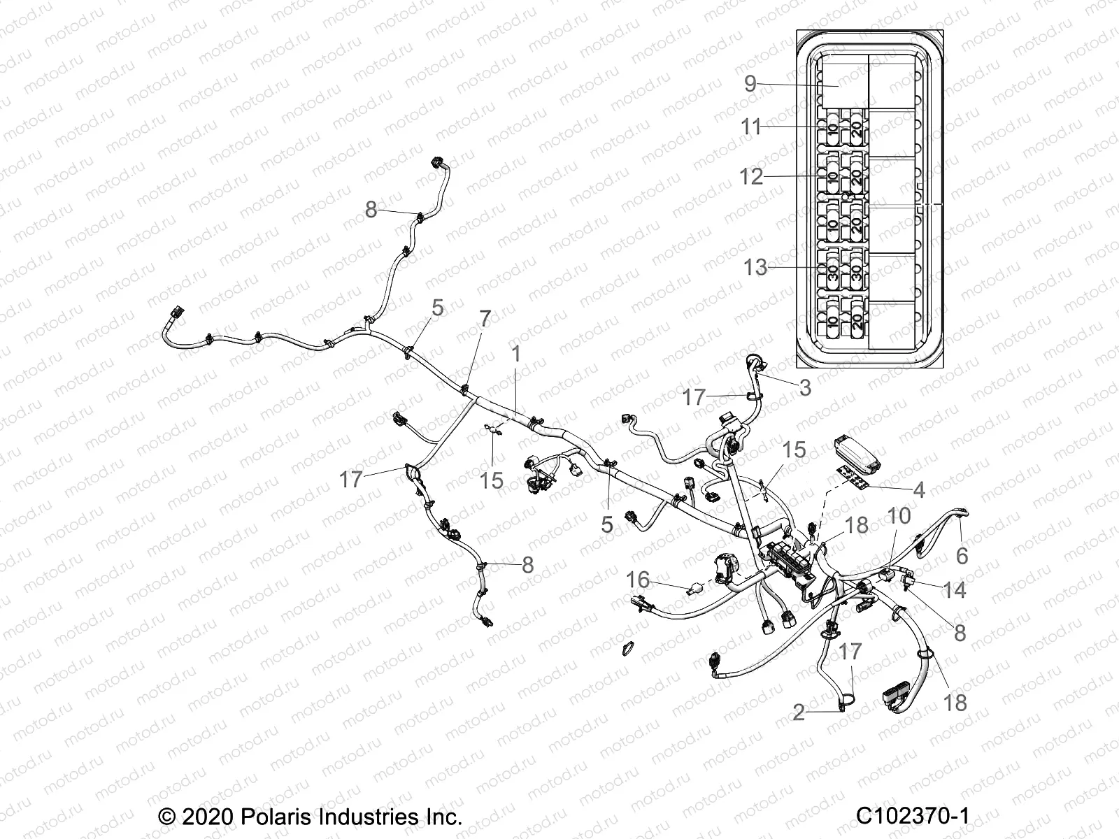 ELECTRICAL | ELECTRICAL, HARNESS - A21SWE57A1/3A1 (C102370-1)