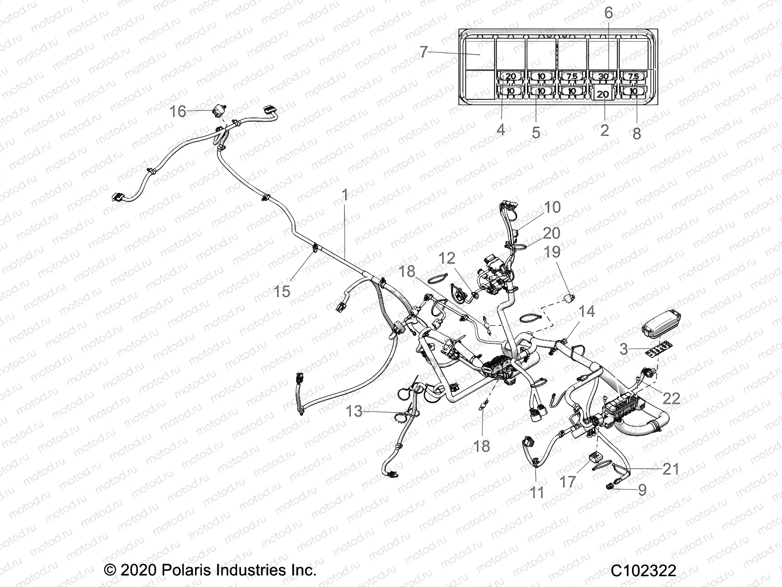 ELECTRICAL | ELECTRICAL, HARNESS - A21SXD95A9/CA9 (C102322)