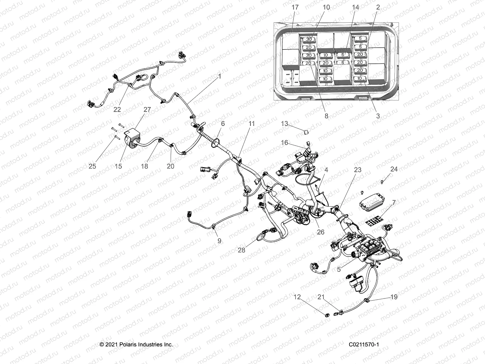 ELECTRICAL | ELECTRICAL, HARNESS - A22SLE95FJ/S95CJ/S95FJ (C0211570-1)