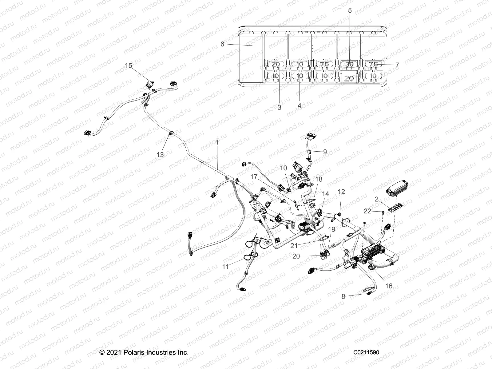 ELECTRICAL | ELECTRICAL, HARNESS - A22SXA85A1/A6 (C0211590)
