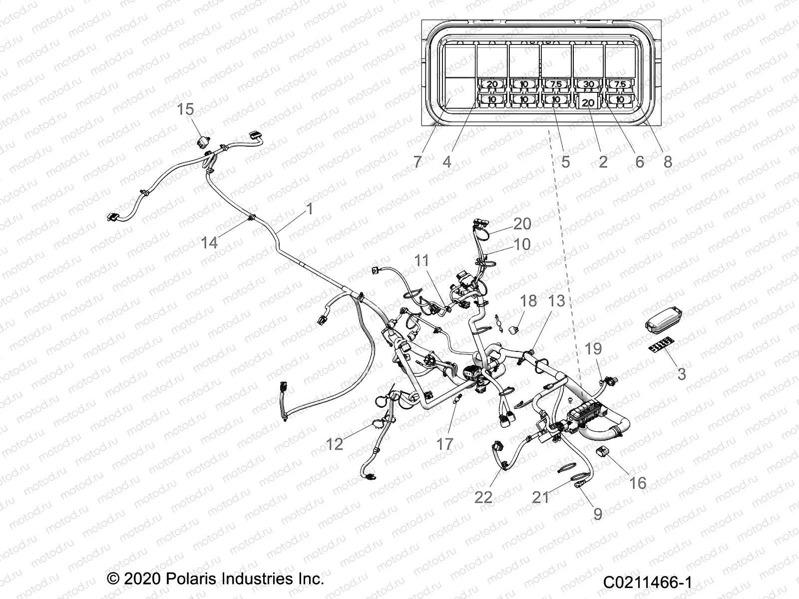 ELECTRICAL | ELECTRICAL, HARNESS - A22SXZ95AK (C0211466-1)