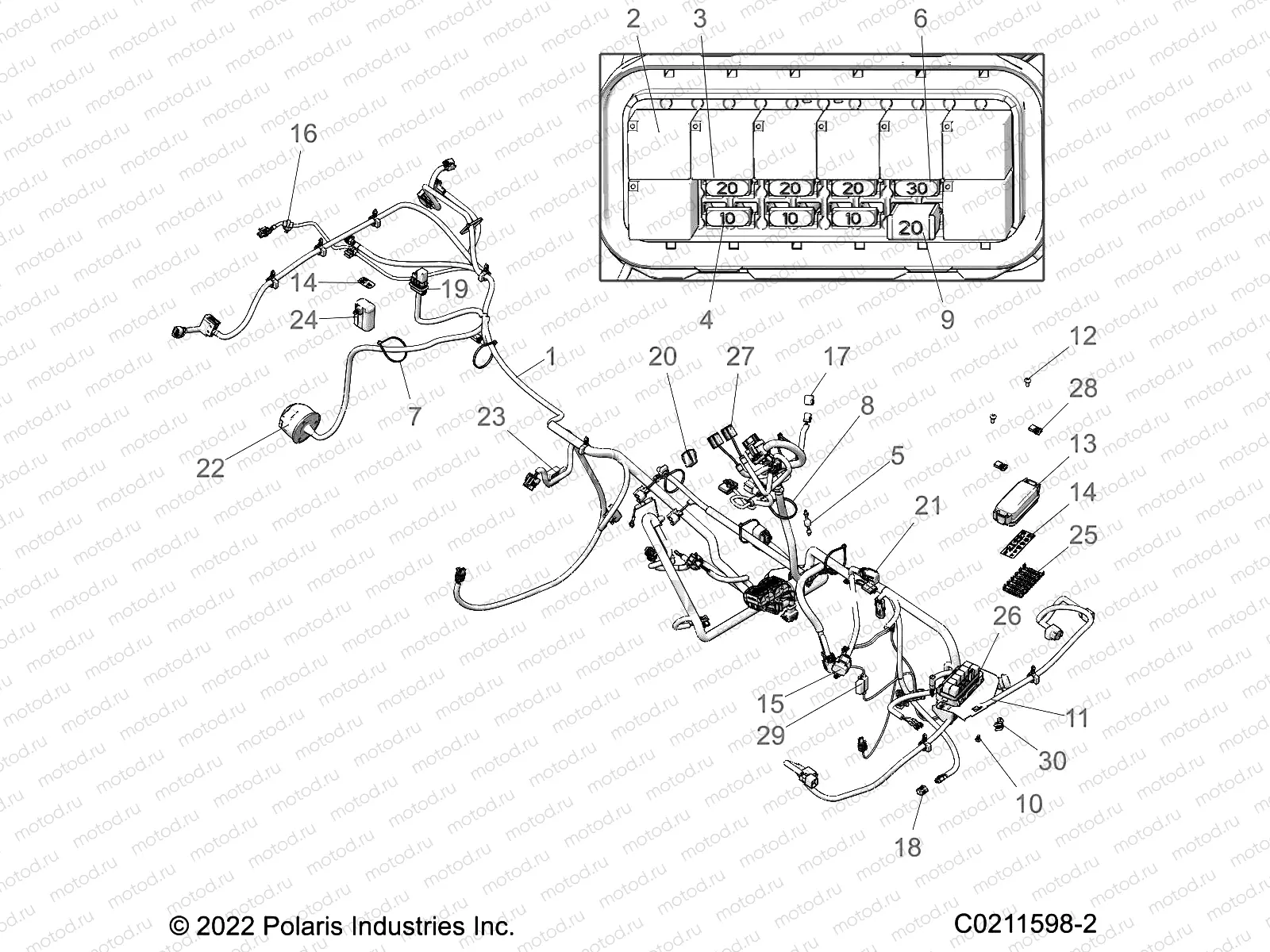 ELECTRICAL | ELECTRICAL, HARNESS - A22SYE95KP(C0211598-2)