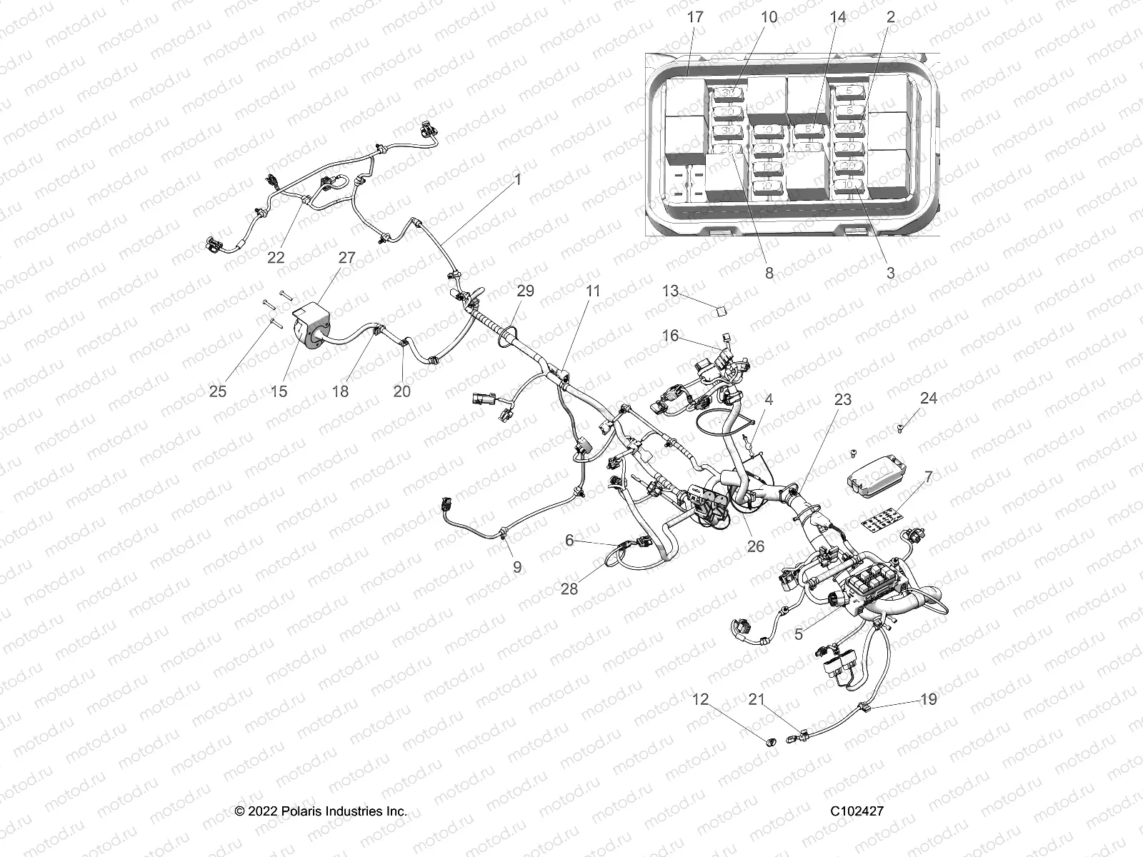 ELECTRICAL | ELECTRICAL, HARNESS - A23SLE95PK (C102427)