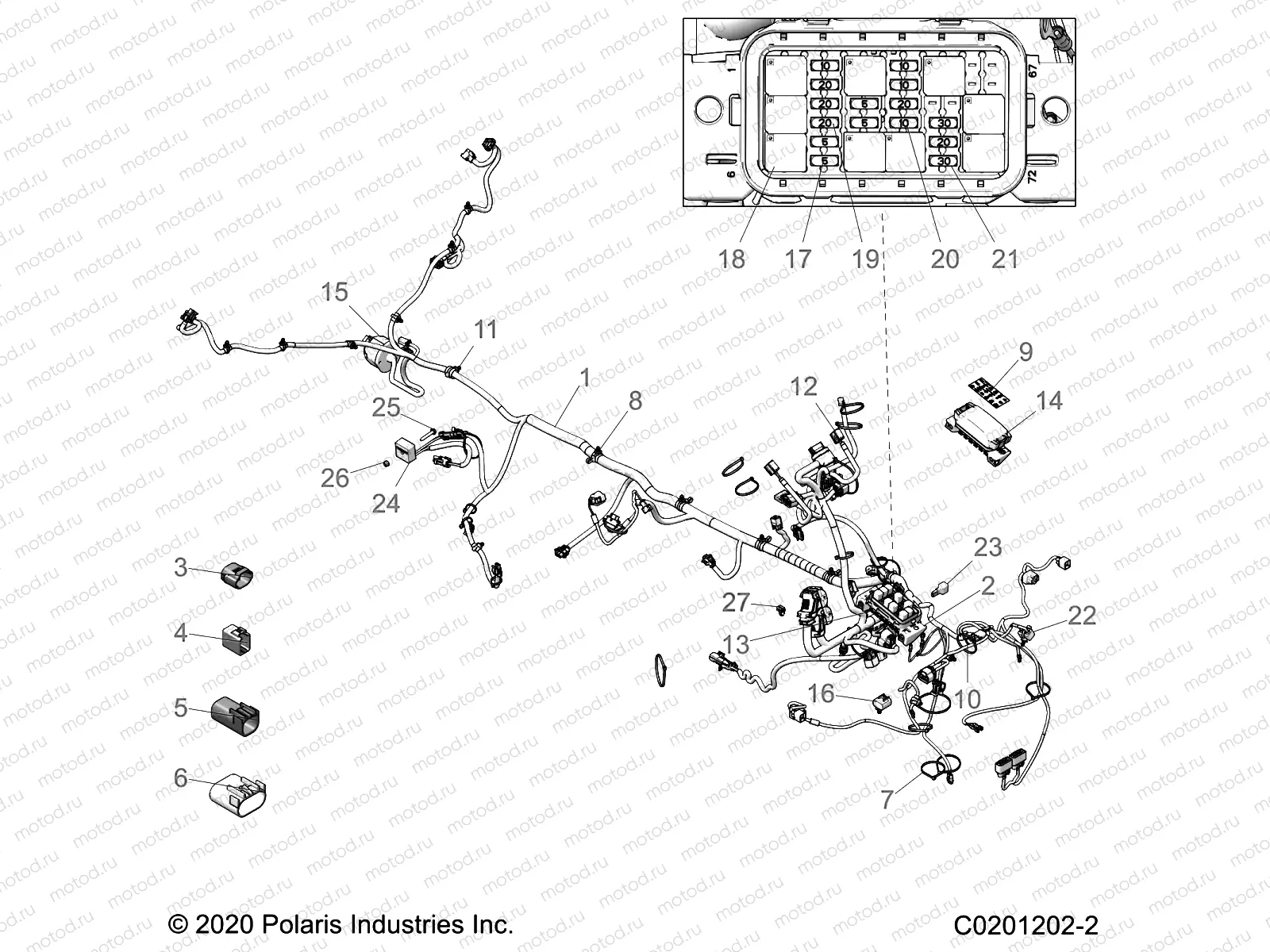ELECTRICAL | ELECTRICAL, HARNESS - A23SWE57F1/S57C1/C2 (C0201202-2)