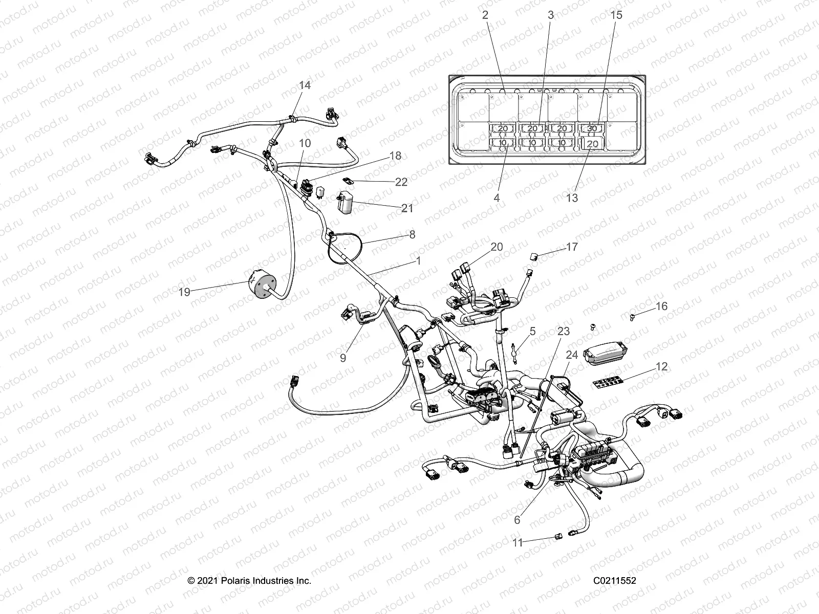 ELECTRICAL | ELECTRICAL, HARNESS - A23SXE95PG/PK (C0211552)