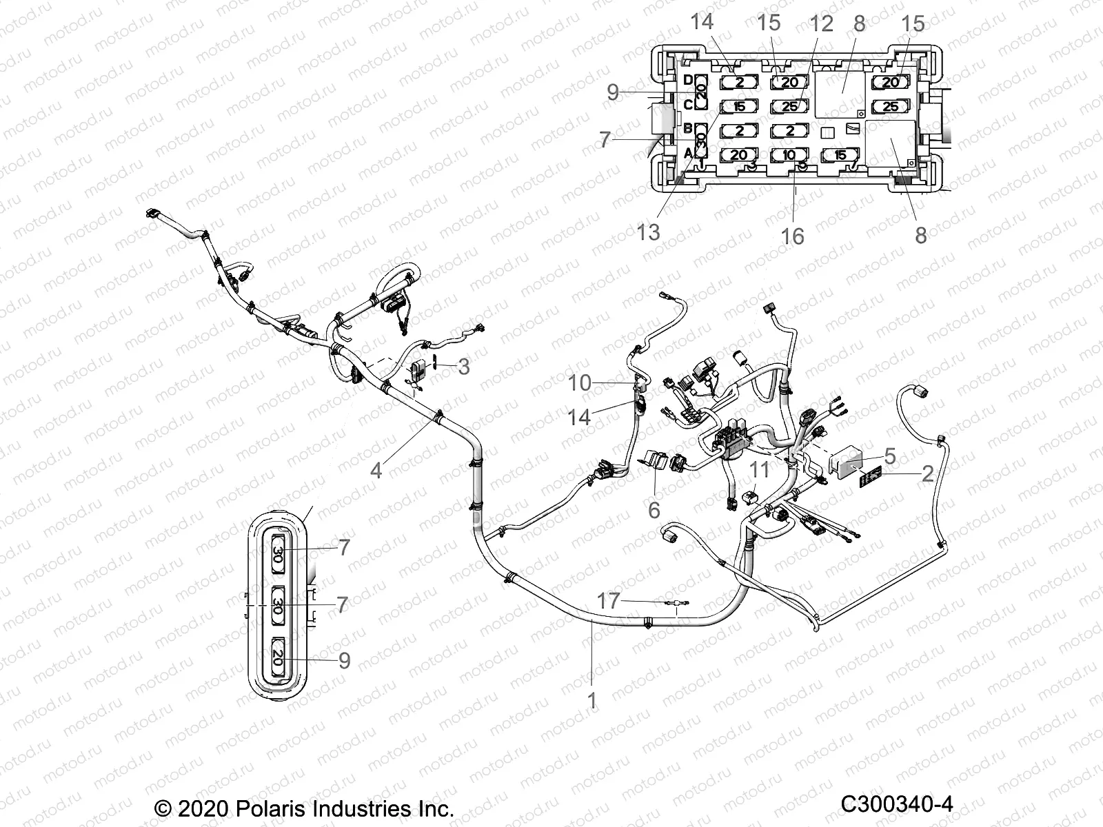 ELECTRICAL | ELECTRICAL, HARNESS-CHASSIS - L21U2NAFLA (C300340-4)