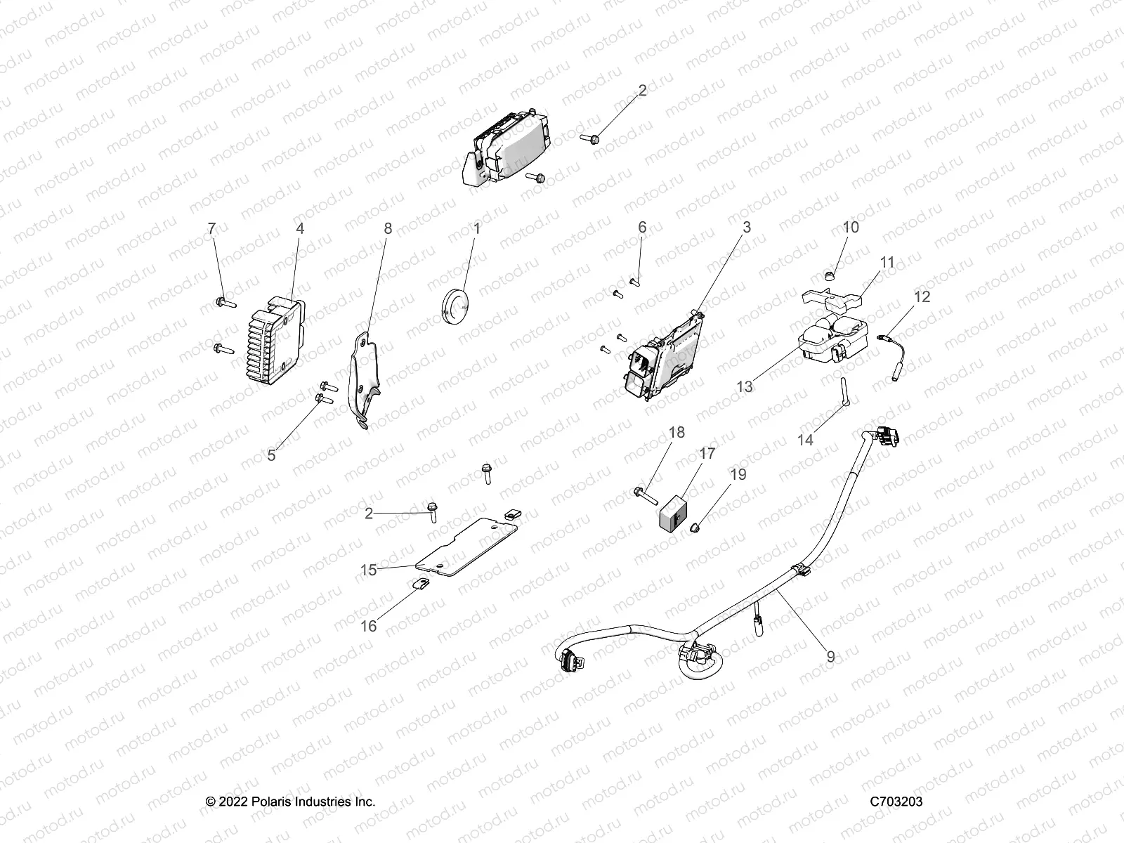 ELECTRICAL | ELECTRICAL, HARNESS COMPONENTS AND RELATED - Z23A5P87A4/K87A4/A87A2(C703203)
