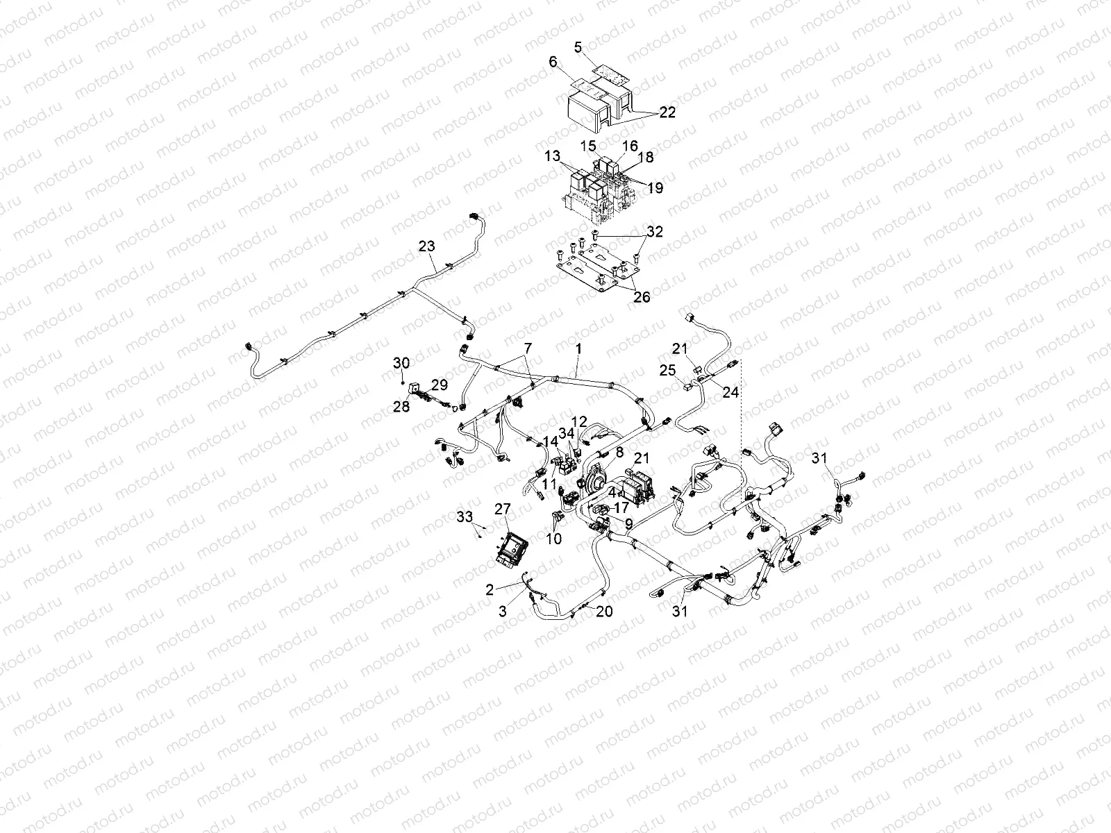 ELECTRICAL | ELECTRICAL, HARNESS - D142D9JDJ (49BOBCATHARNESS2412338)