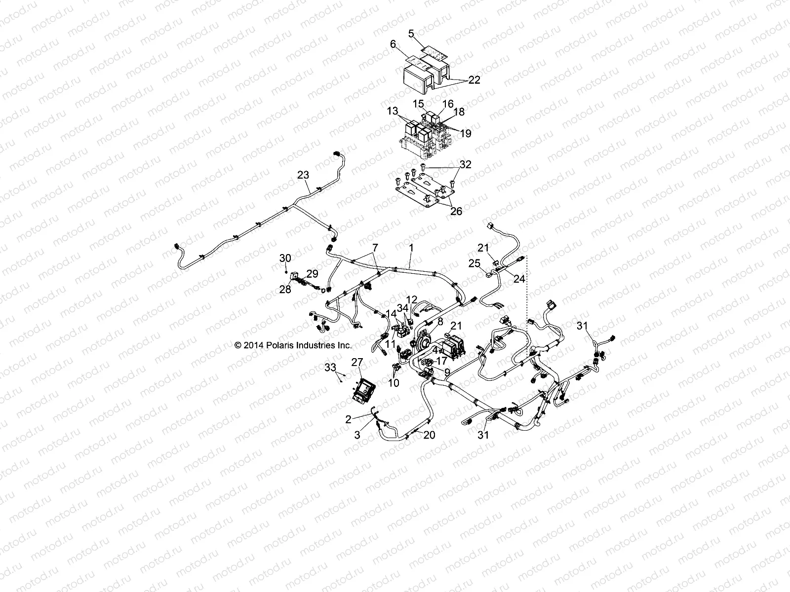 ELECTRICAL | ELECTRICAL, HARNESS - D142M9JDJ (49BRUTUSHARNESS142D)