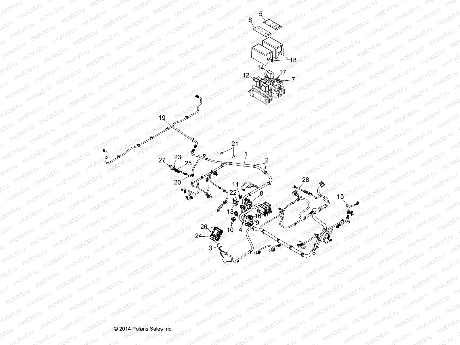 ELECTRICAL | ELECTRICAL, HARNESS - D151DPD1AJ (49BRUTUSHARNESS151D)