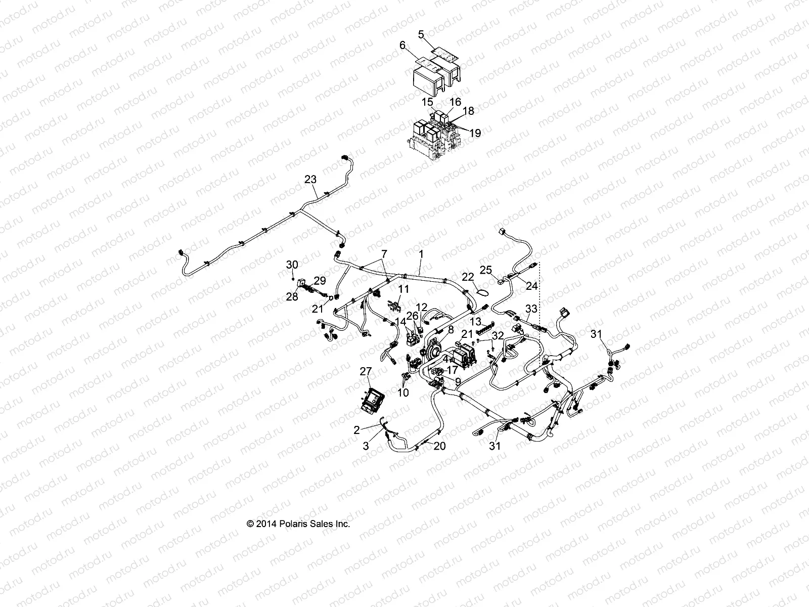 ELECTRICAL | ELECTRICAL, HARNESS - D152DPD1AJ (49BOBCATHARNESS152D)