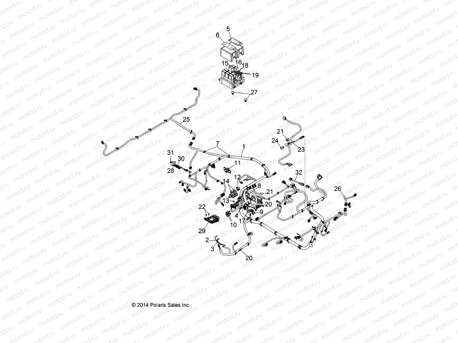 ELECTRICAL | ELECTRICAL, HARNESS - D152MPD1AJ (49BRUTUSHARNESS152M)