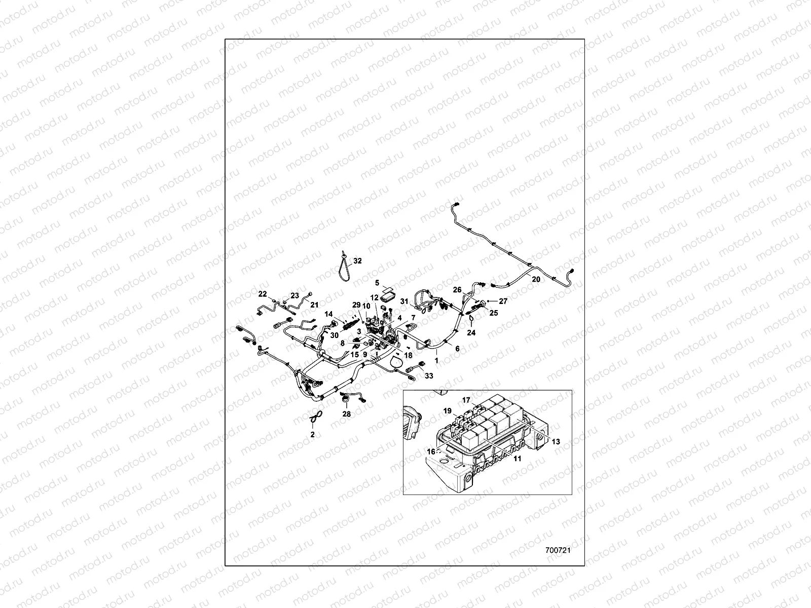 ELECTRICAL | ELECTRICAL, HARNESS - D16B3PD1AJ (700721)