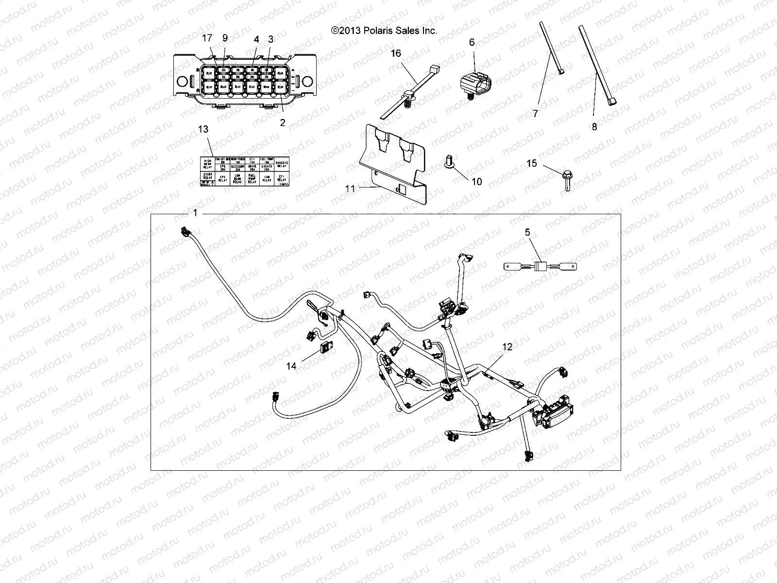 ELECTRICAL | ELECTRICAL, HARNESS, EPS - A14GH9EFW (49ATVHARNESS14SCRAMI)
